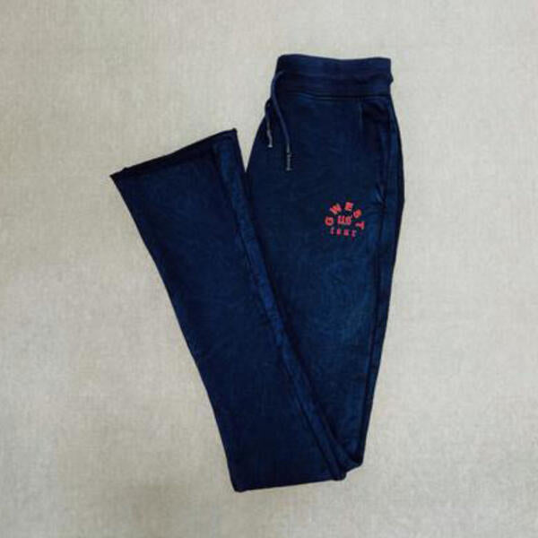G WEST MENS LETTER GRAPHIC  JOGGER- NAVY 