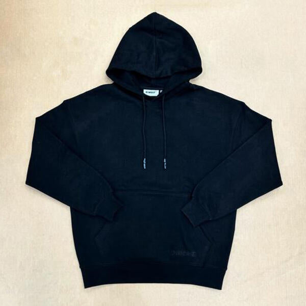 G WEST MENS SCRYPT PULL OVER HOODIE - BLACK 