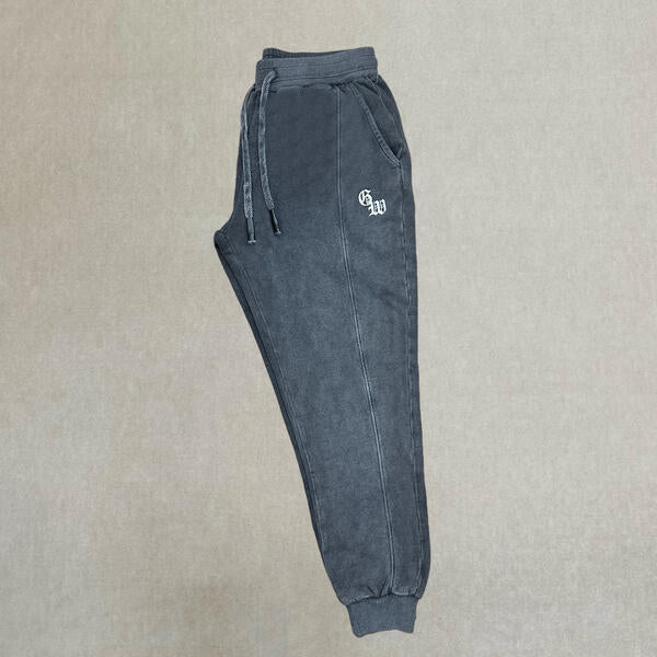 G WEST  MENS RELAX ESSENTIAL JOGGER - BLACK 