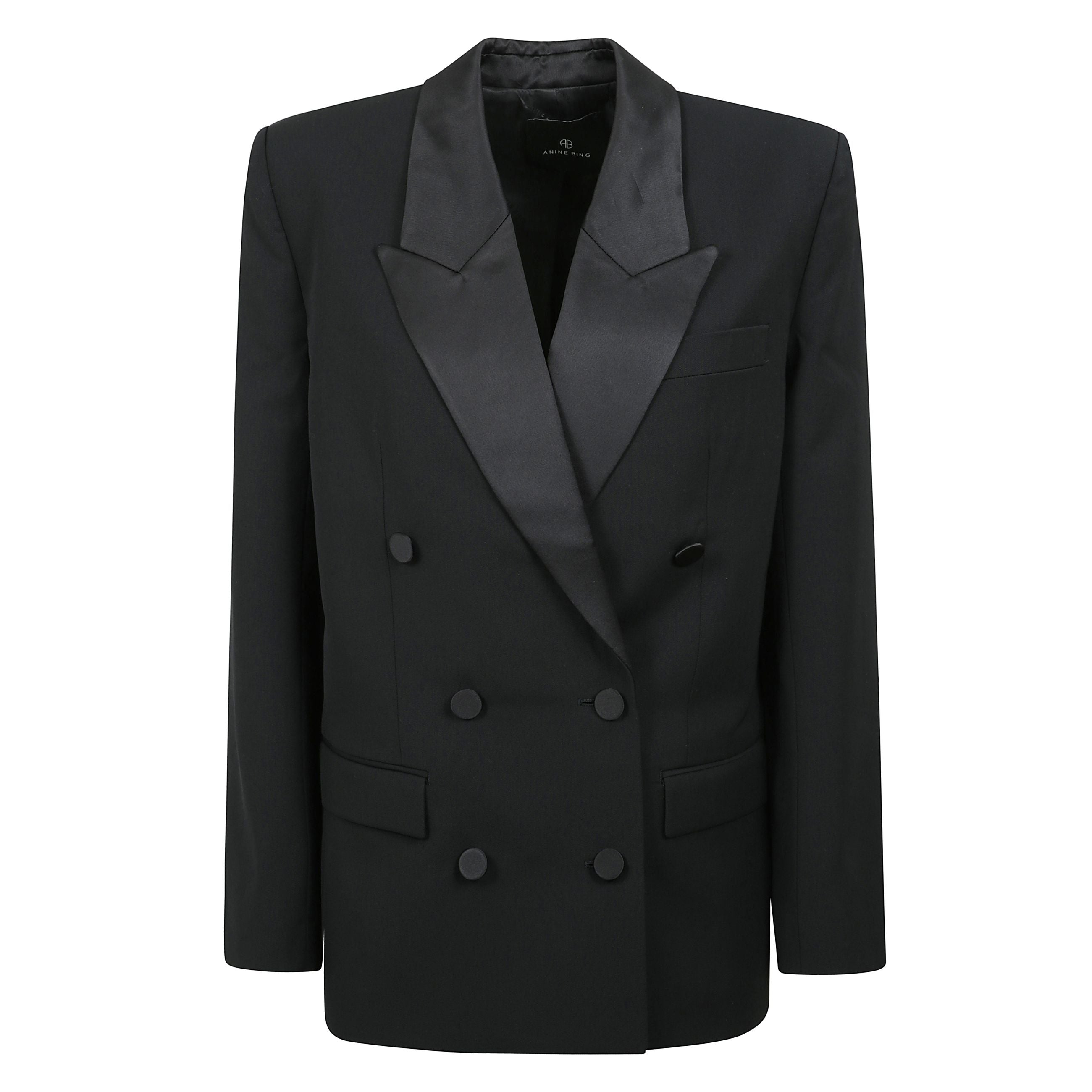 Ross blazer con occhiello a doppiopetto e tasche laterali con patta