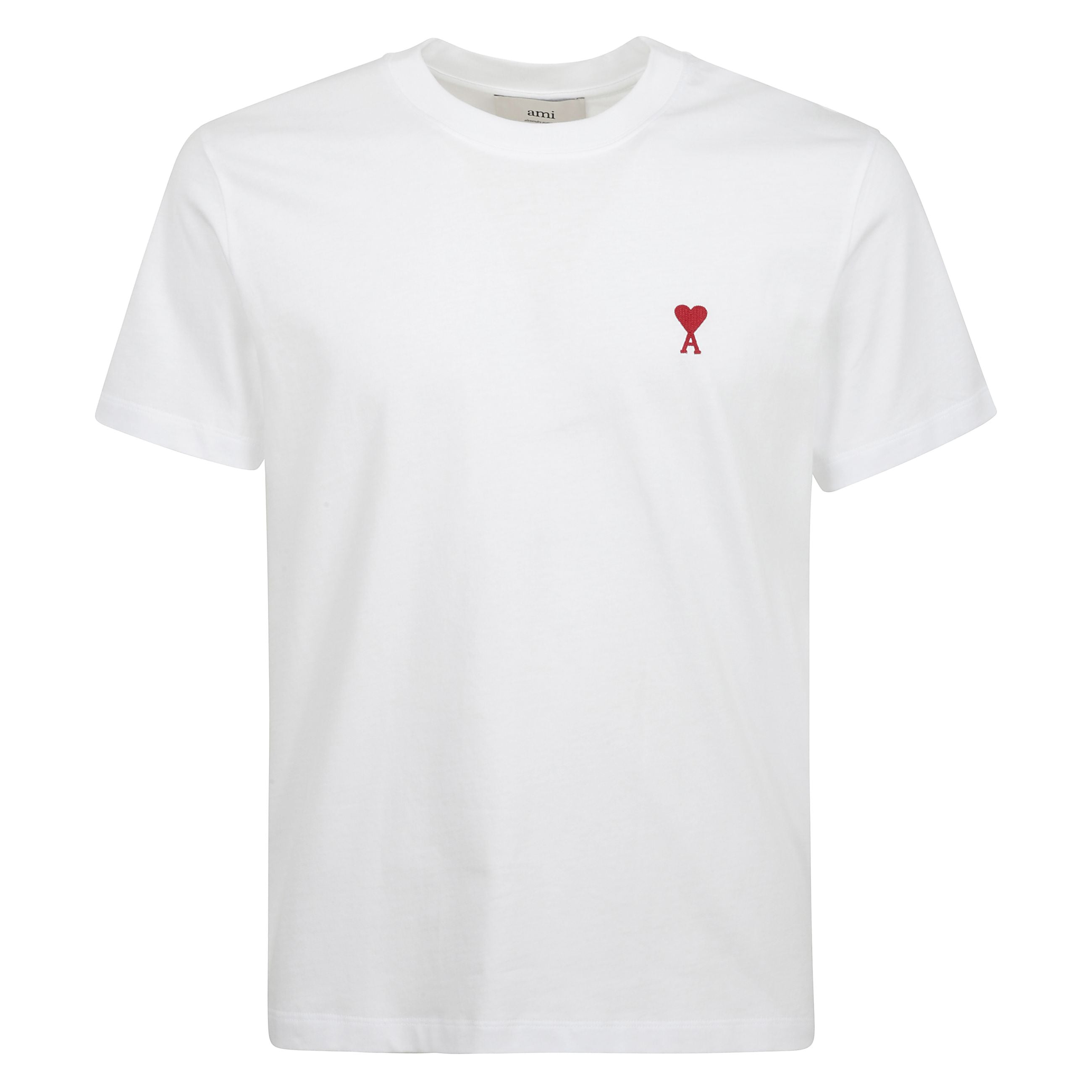 T-shirt ami de coeur in jersey di cotone biologico. ricamo logo ami de coeur a contrasto sul petto.