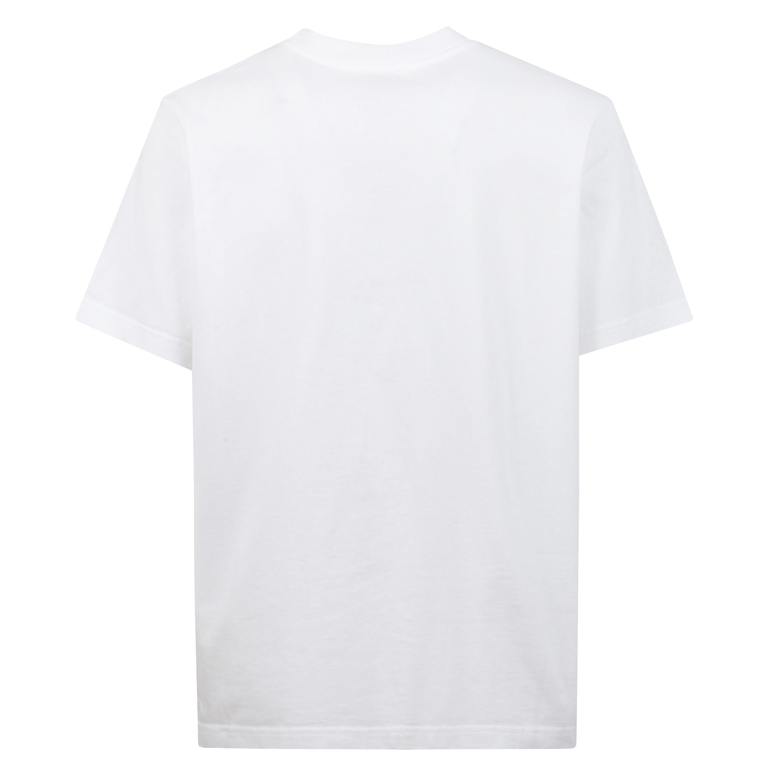 T-shirt casablanca in cotone, girocollo con stampa e logo.