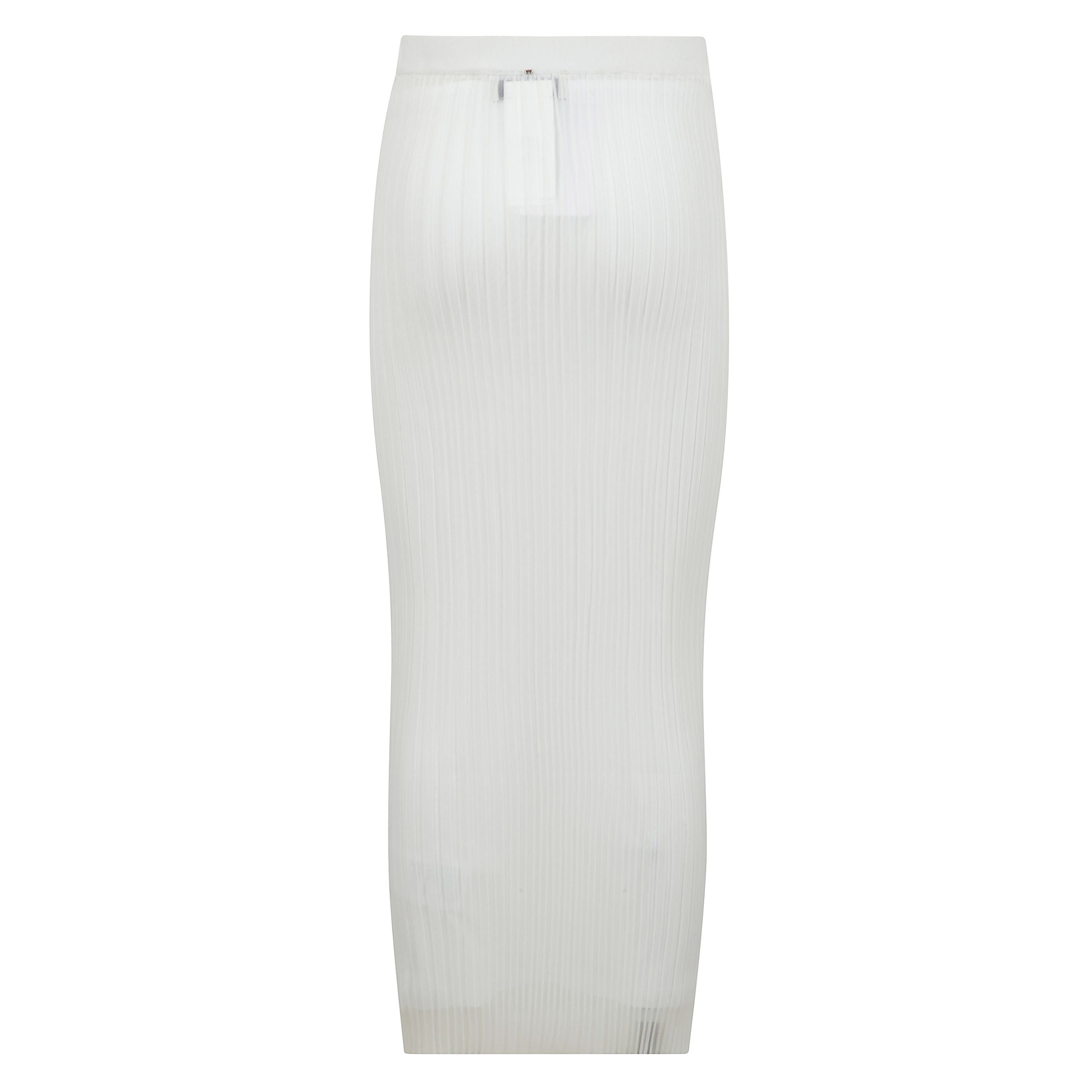 Gonna in filato trasparente.