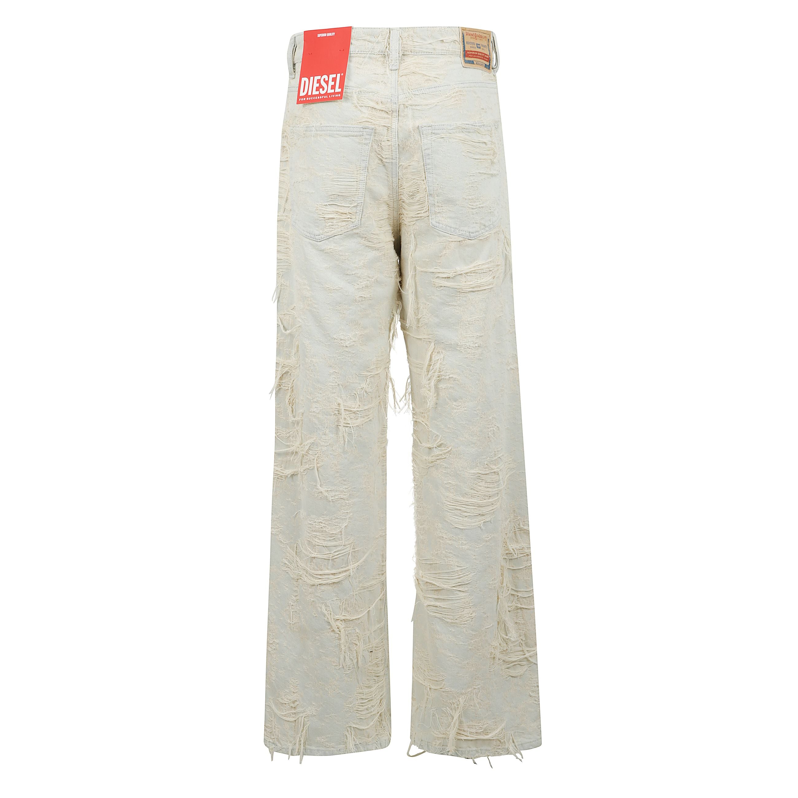 1996 d-sire-fsg pantaloni in denim distressed