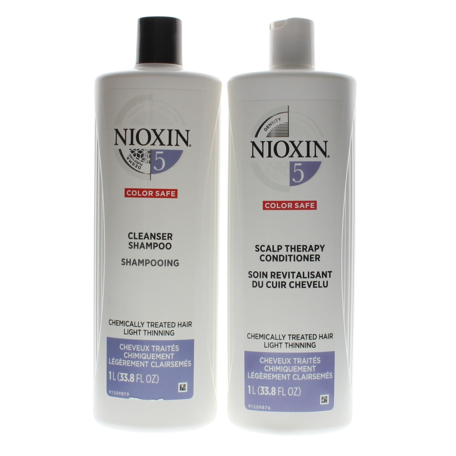 Nioxin System 5 Cleanser + Scalp Therapy, Medium To Coarse Liter Duo -#300172
