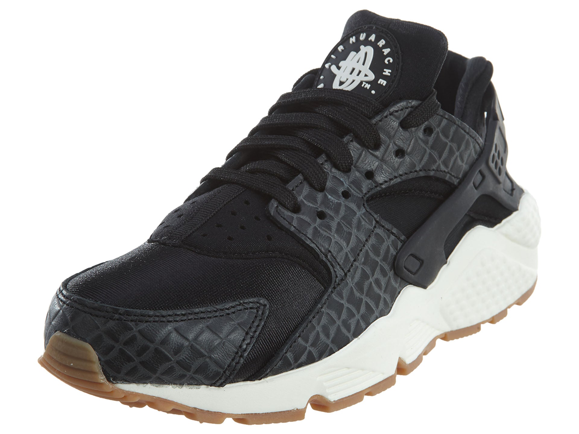 Nike Air Huarache Run Premium 'Black Snakeskin'  Womens Style :683818
