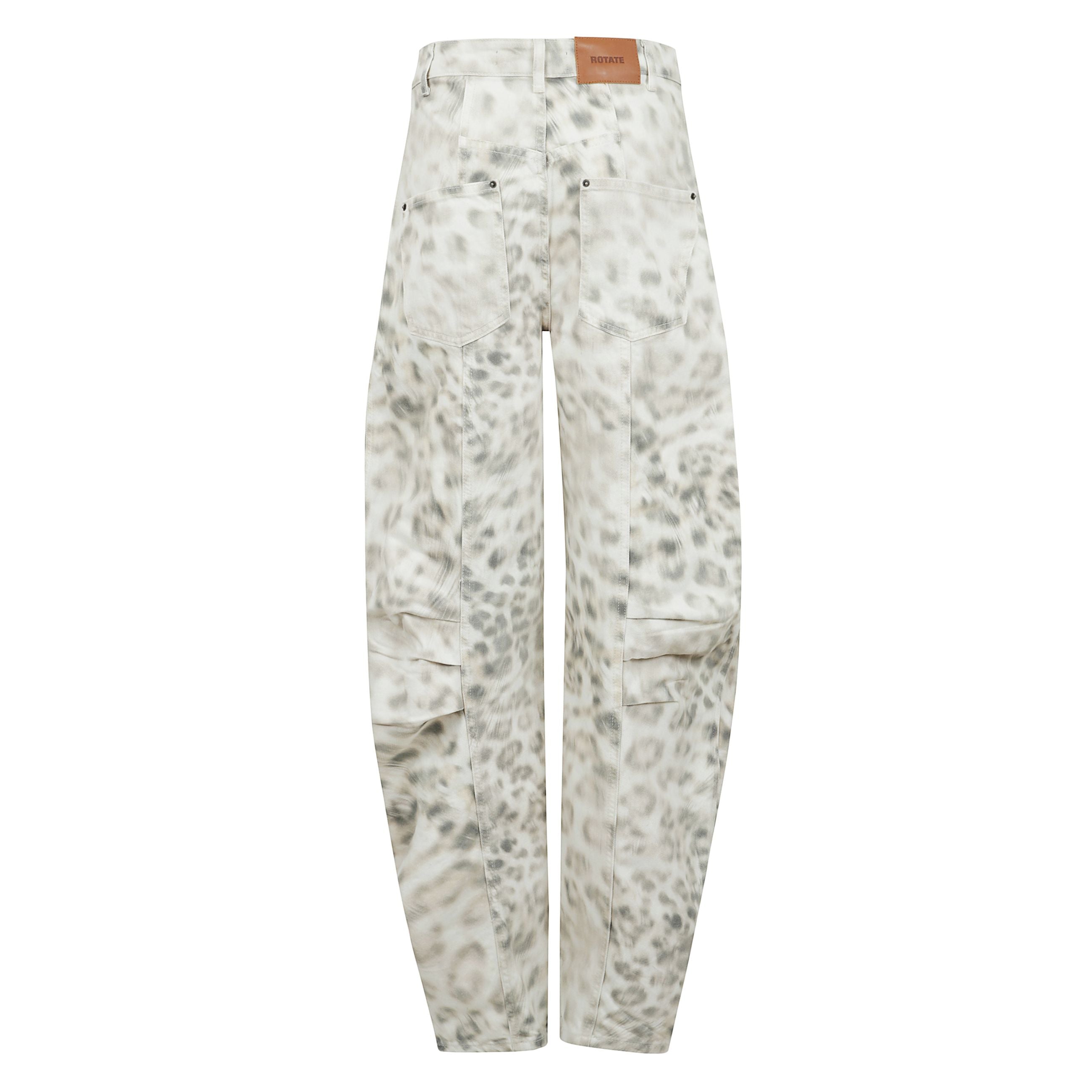 Pantaloni con stampa animalier.