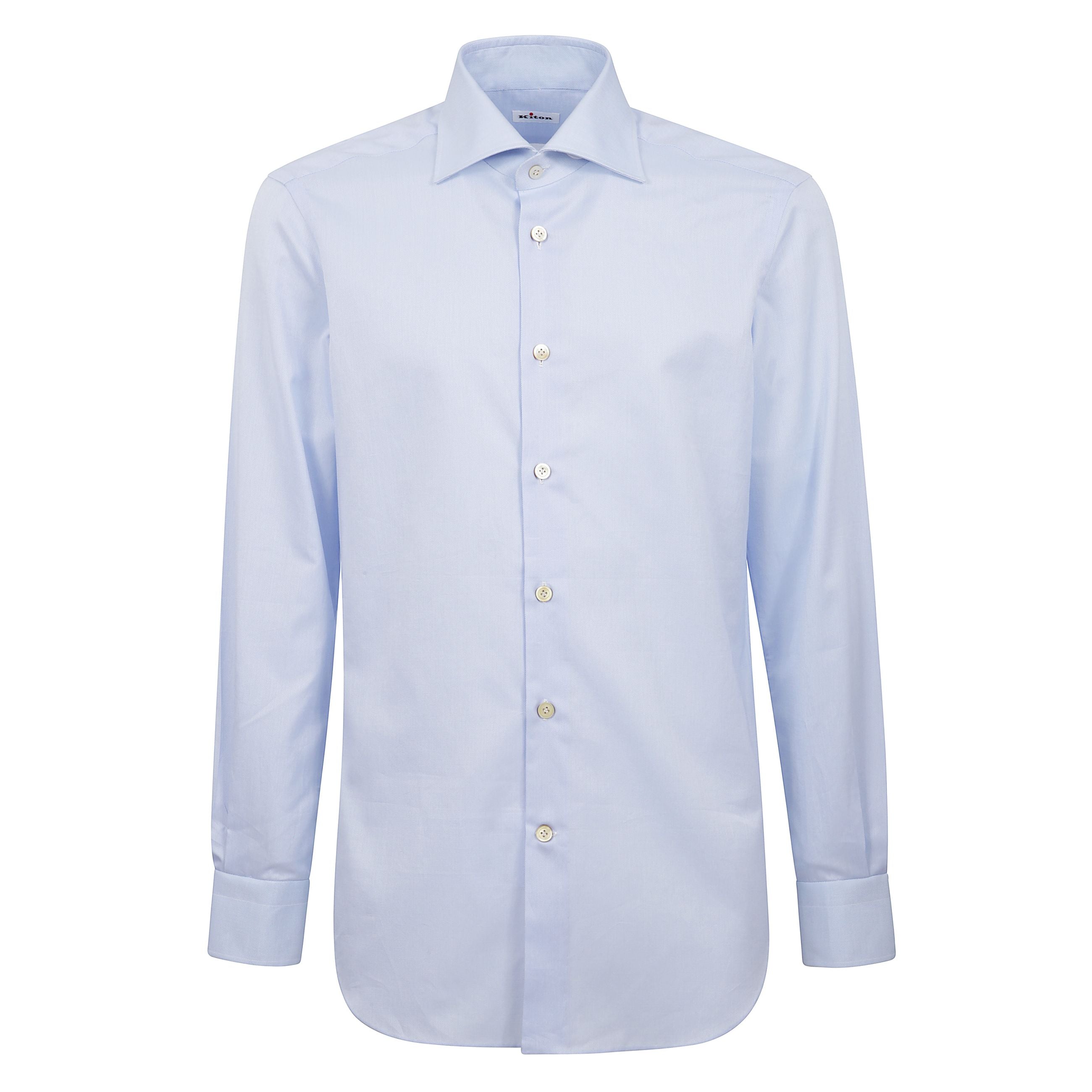 Camicia regular fit con collo francese, abbottonatura sul davanti