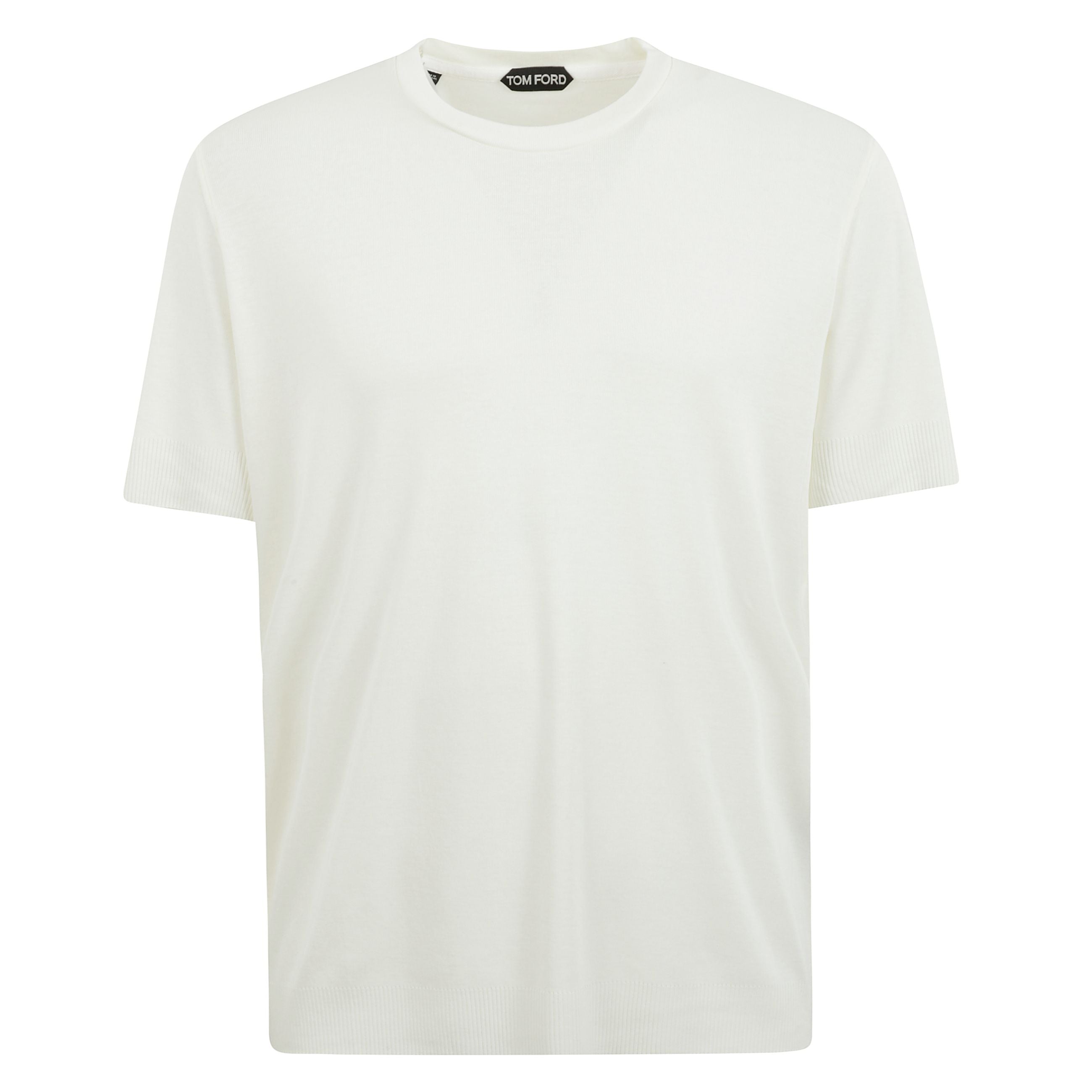 T-shirt con scollo a coste.