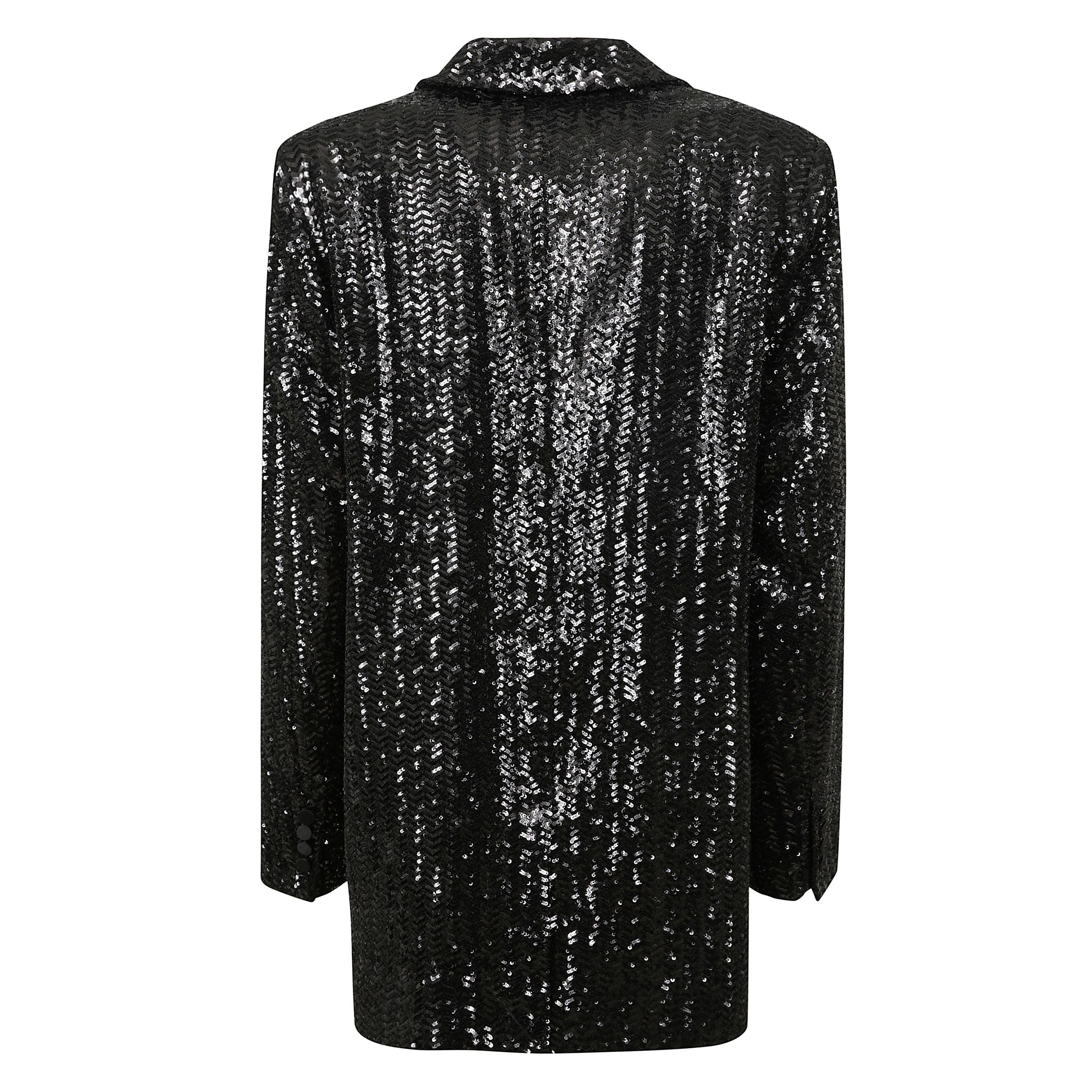 Blazer sara con paillettes, chiusura frontale con abbottonatura