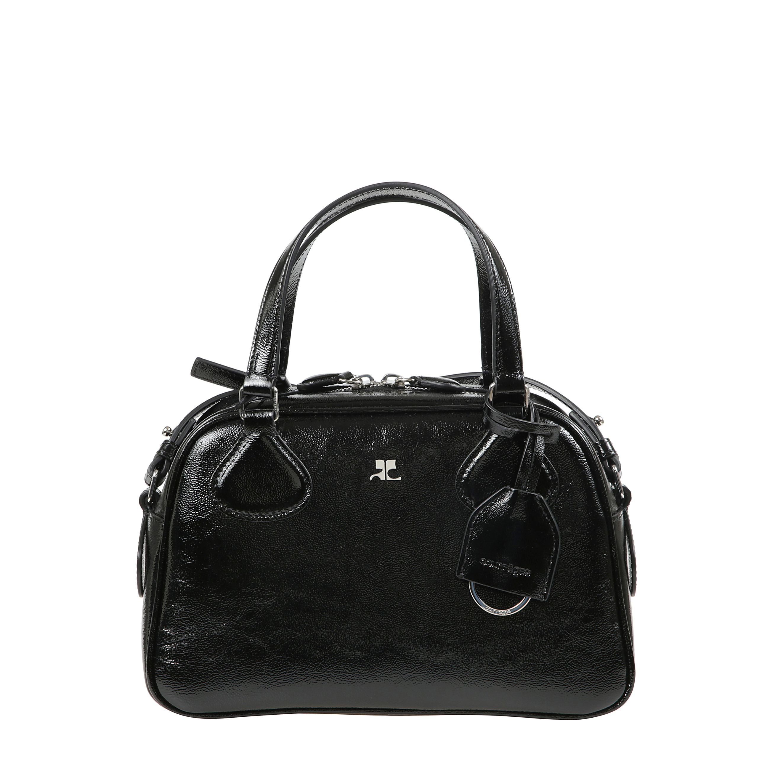 Ac stud naplack bowling bag chiusura con zip a doppio cursore, due manici con tracolla regolabile e rimovibile e tasca interna con zip