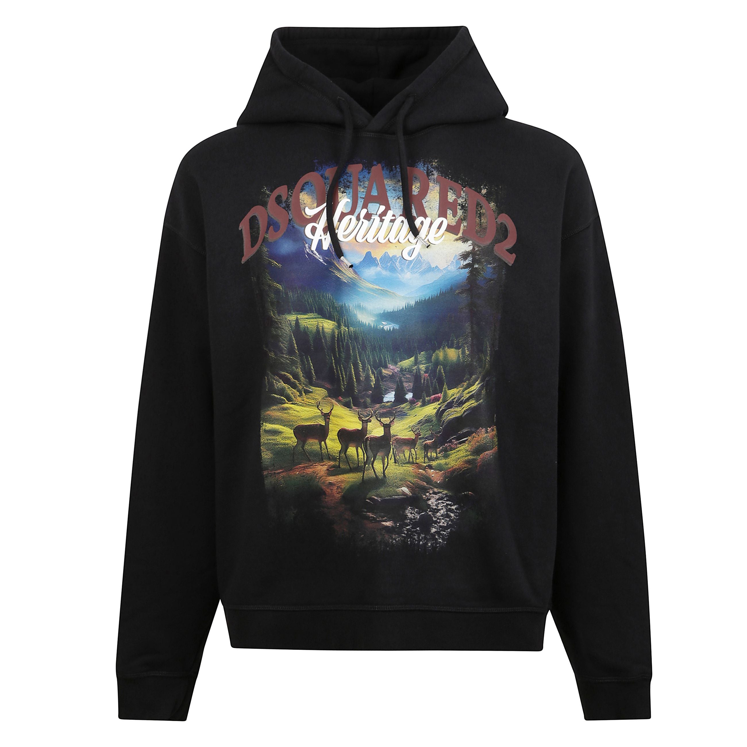 Felpa con cappuccio. stampa frontale con logo. cappuccio regolabile con lacci.