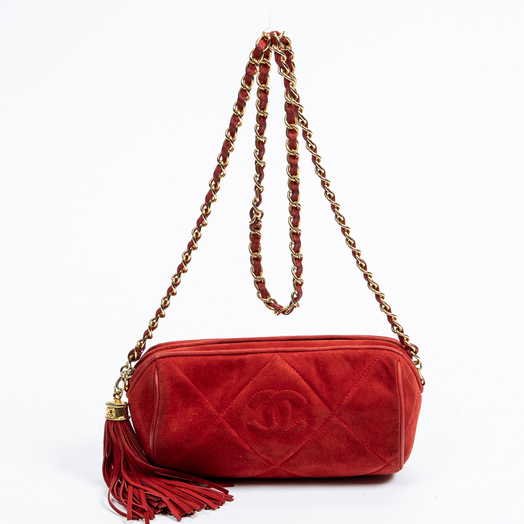 CC Tassel Diamond Bowling Bag 