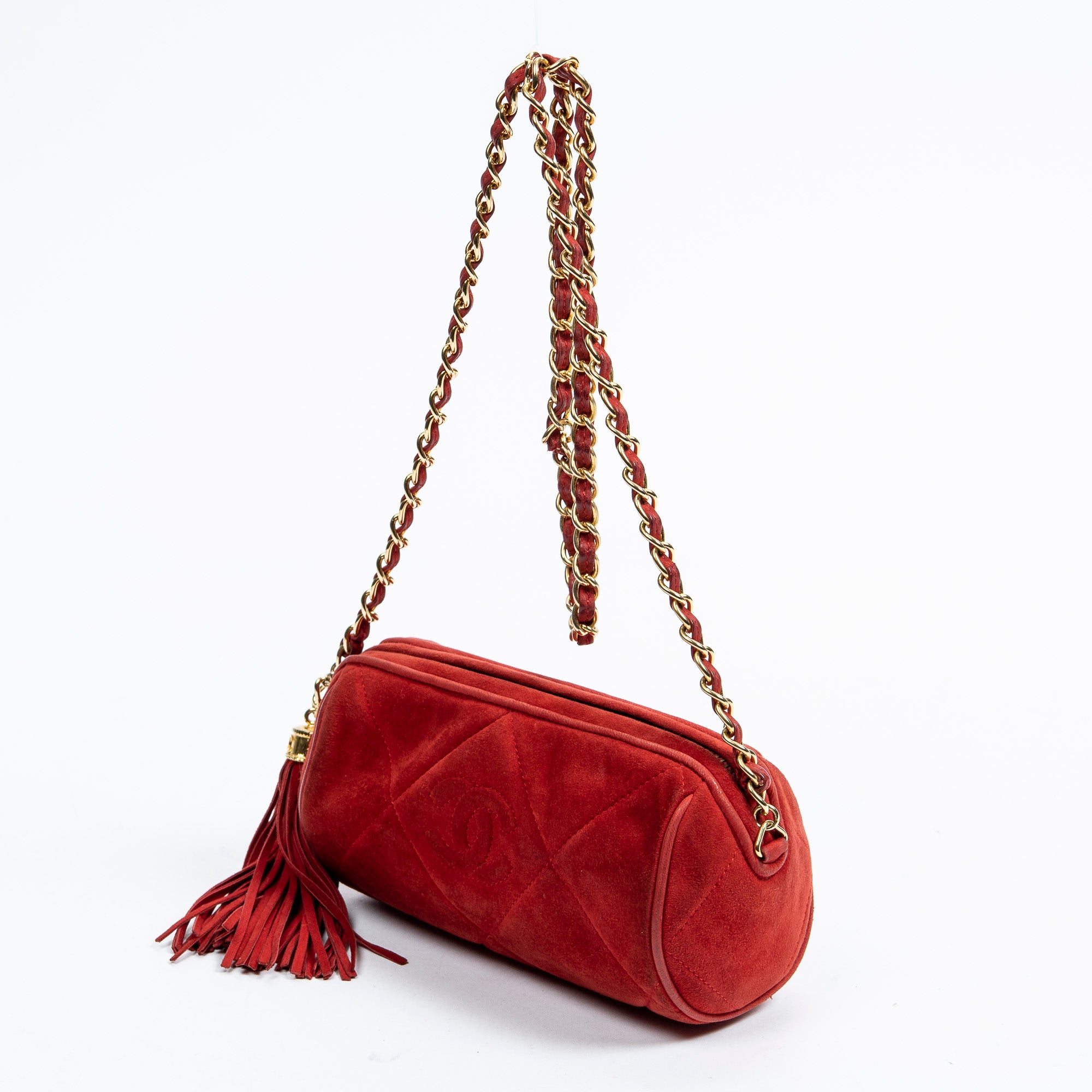 CC Tassel Diamond Bowling Bag 
