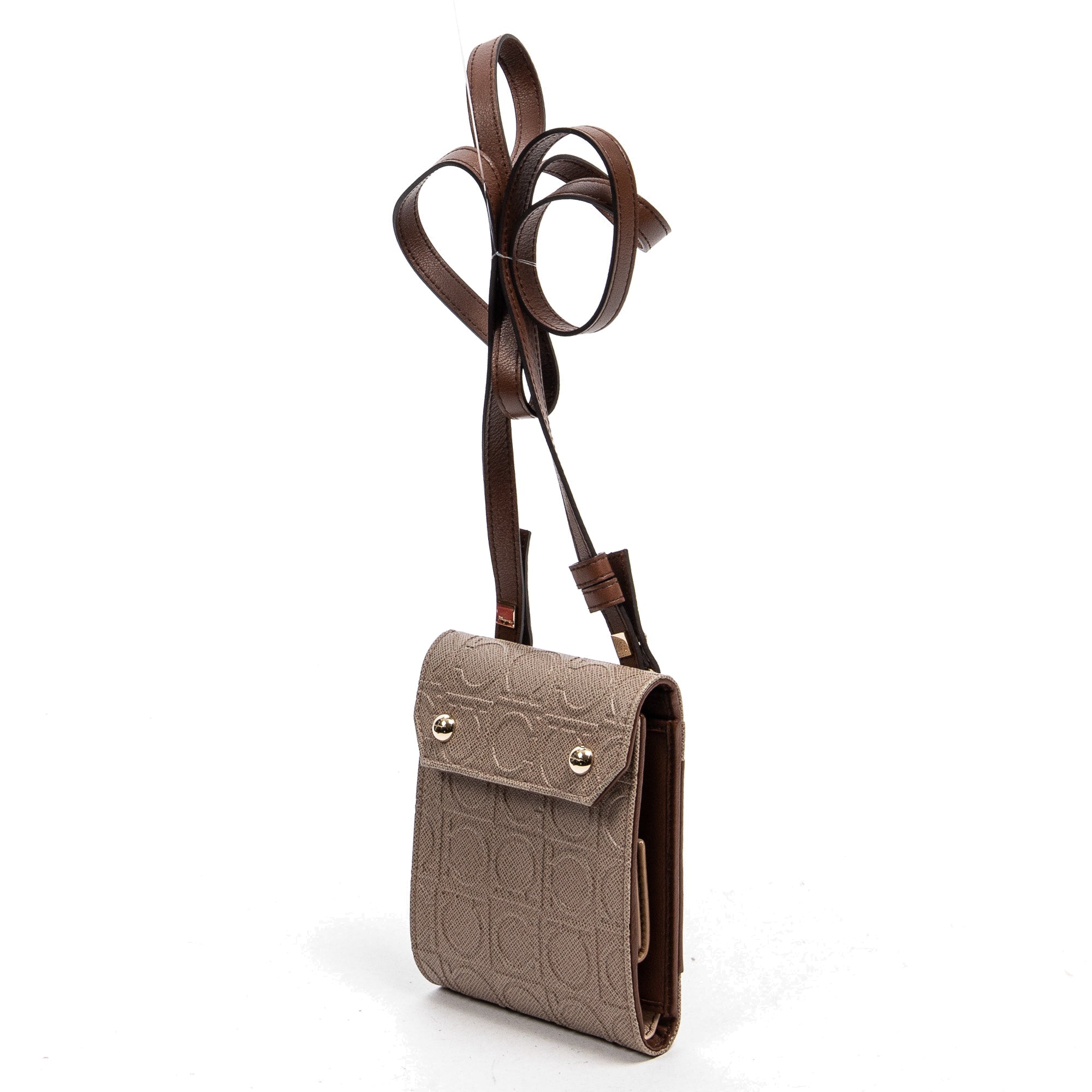 Compact Bi-fold Wallet with Straps 