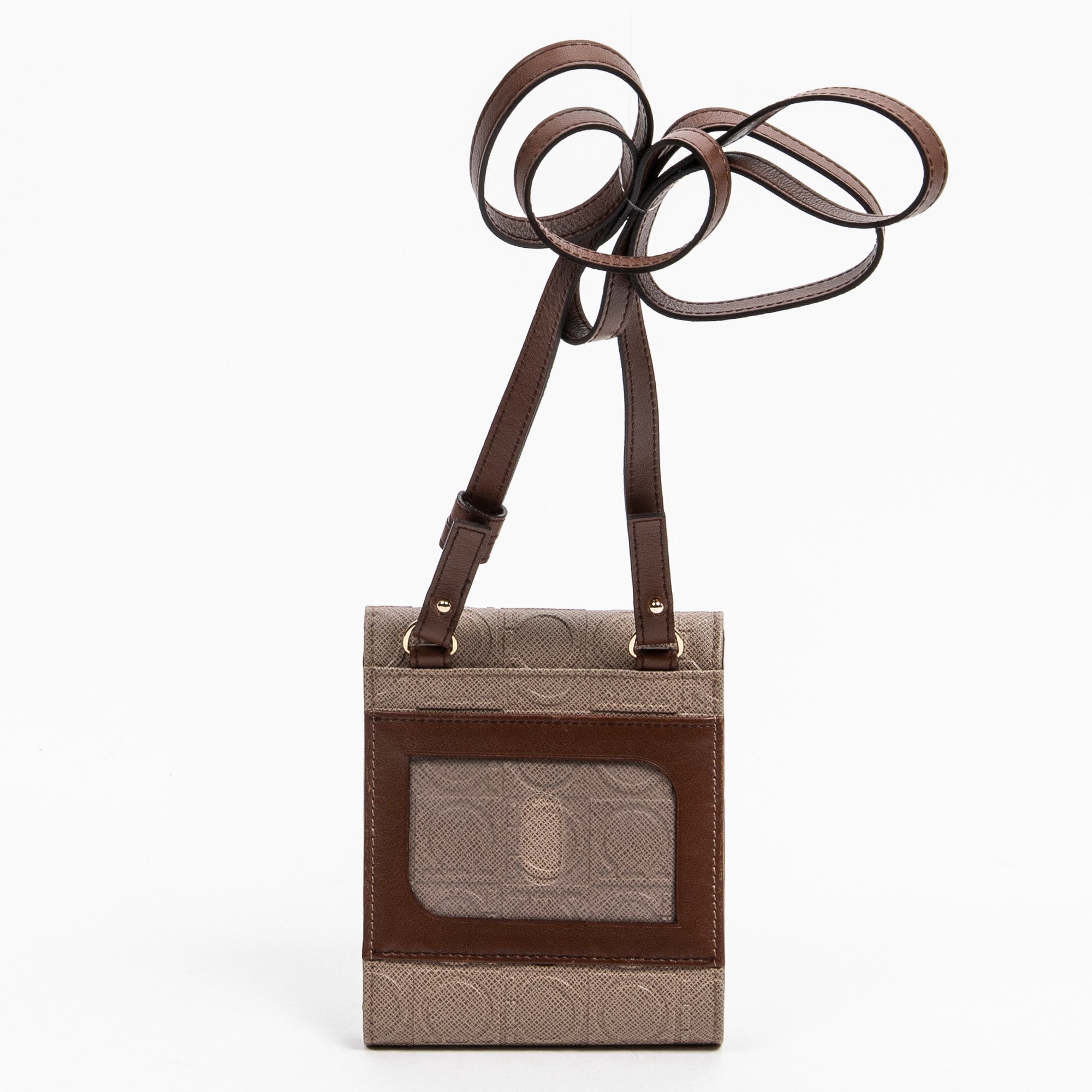 Compact Bi-fold Wallet with Straps 
