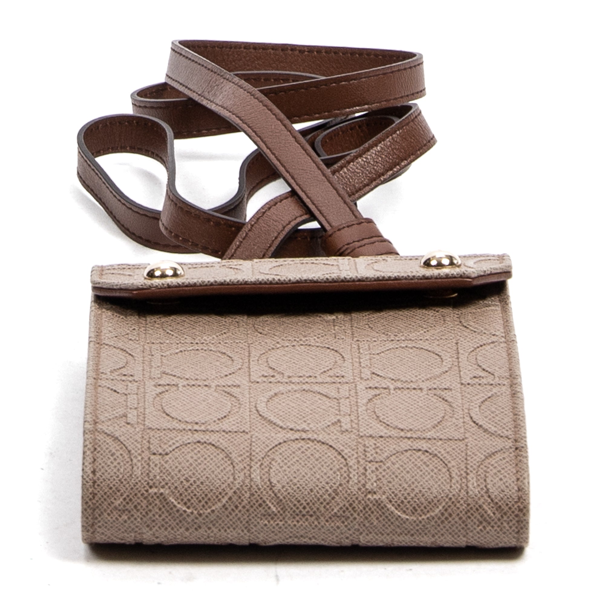 Compact Bi-fold Wallet with Straps 