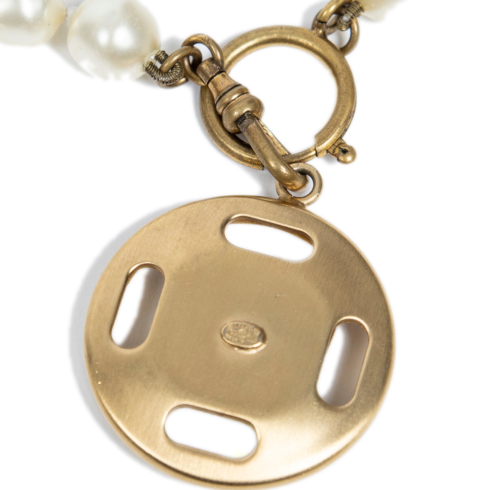 Long Faux Pearl Necklace 