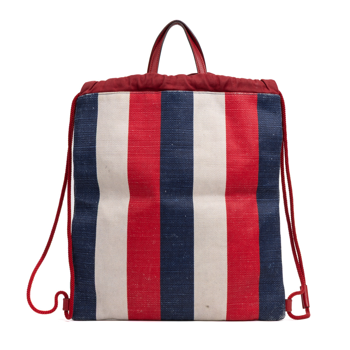 Striped Drawstring Backpack
