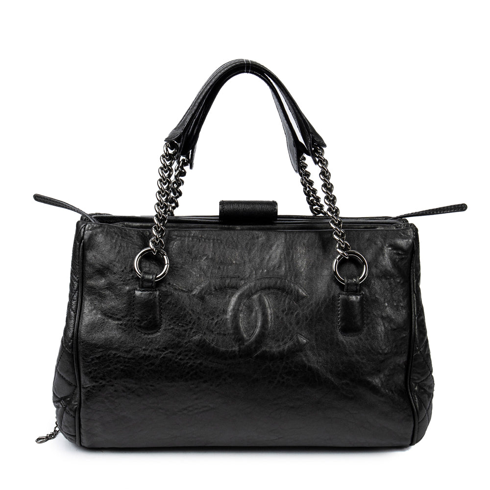 Shoulder Chain Frame Tote 
