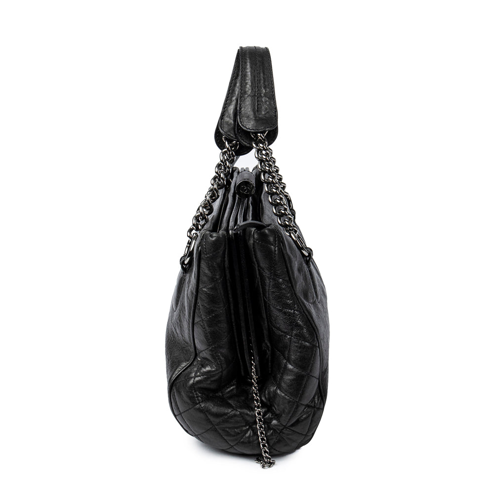 Shoulder Chain Frame Tote 