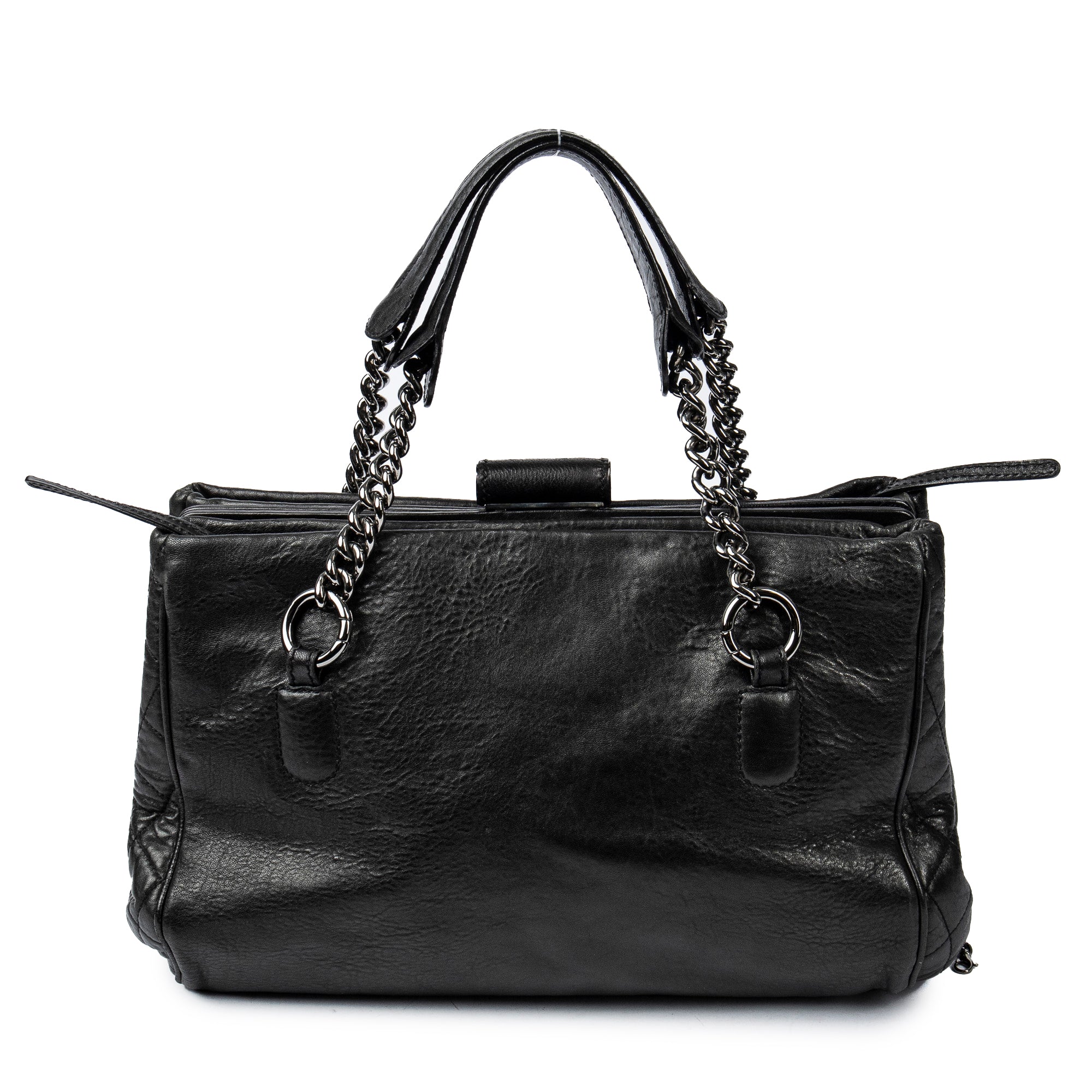 Shoulder Chain Frame Tote 