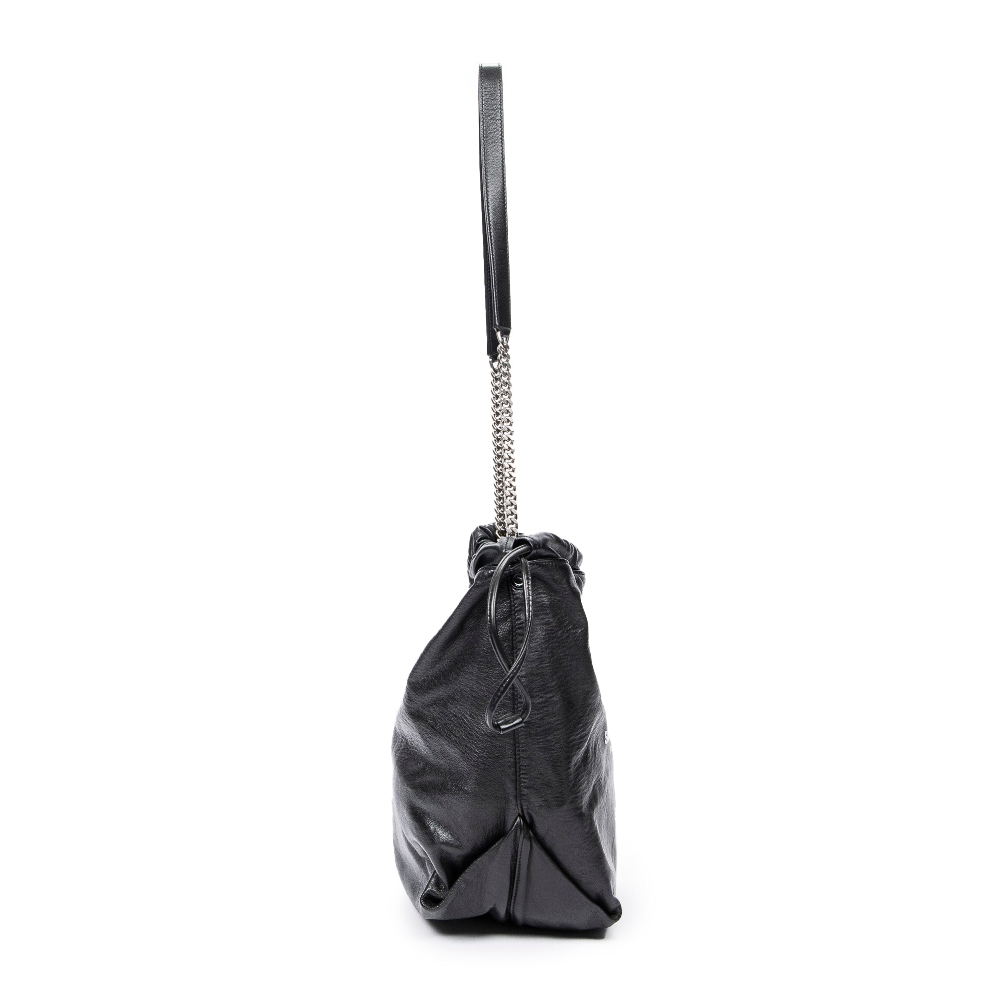 Small Teddy Drawstring Bucket Bag 