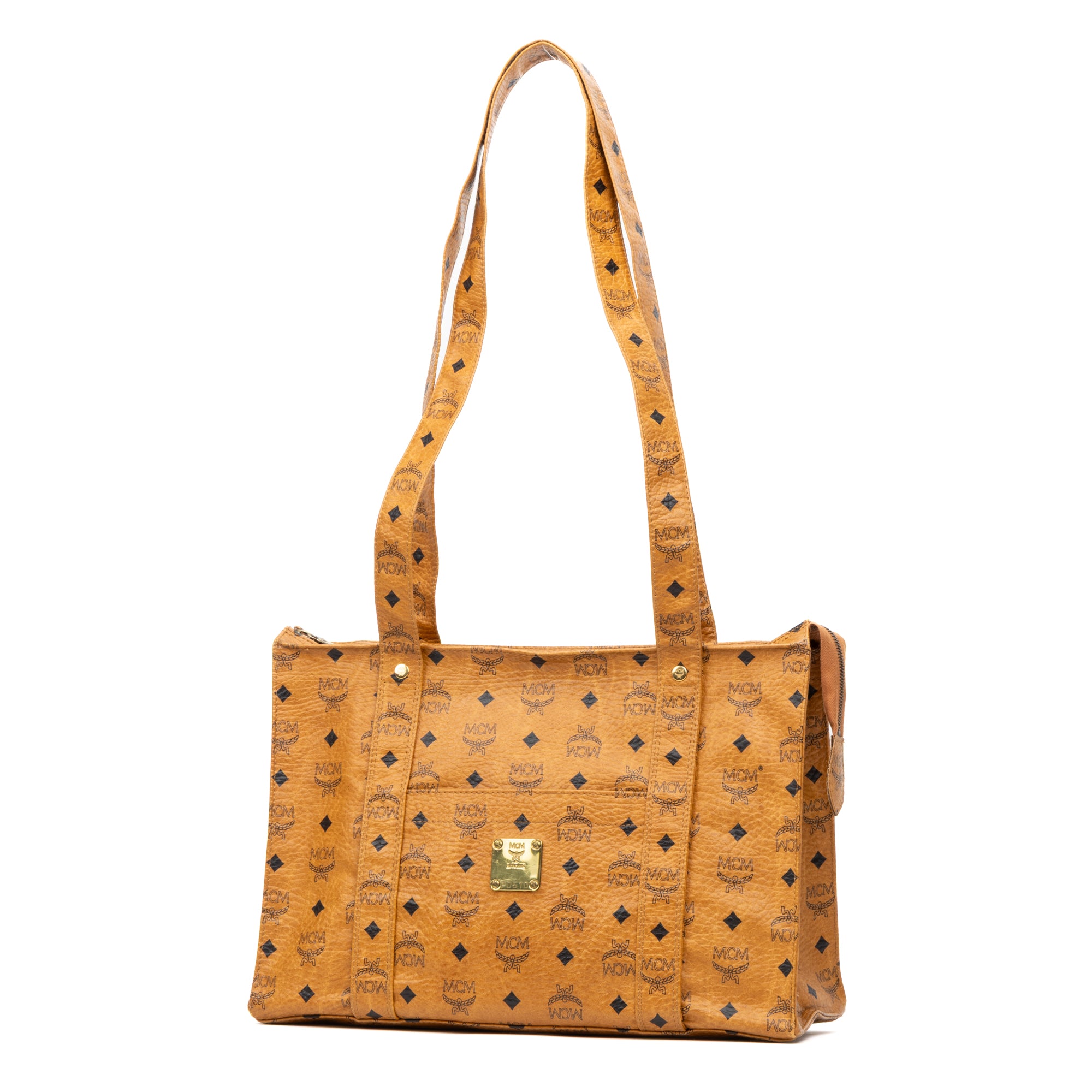 Square Long Straps Zip Tote 