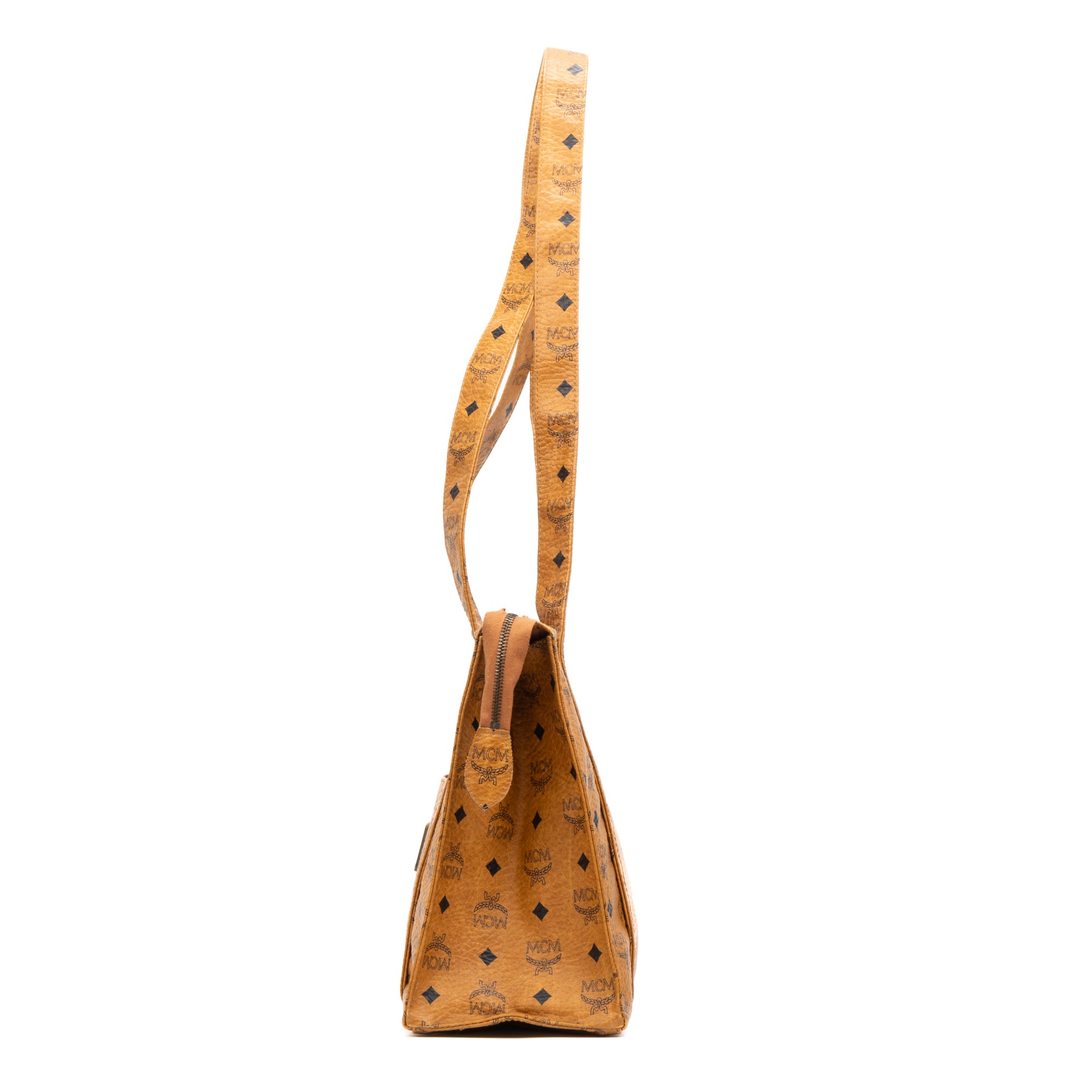 Square Long Straps Zip Tote 