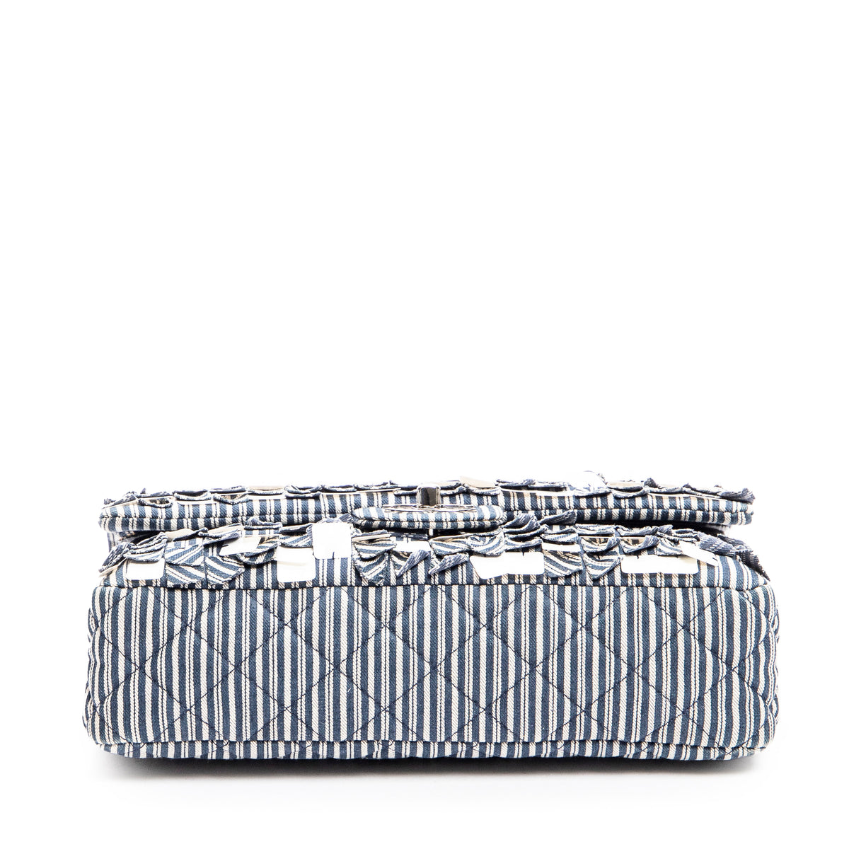 Medium Sequin Stripe Double Flap