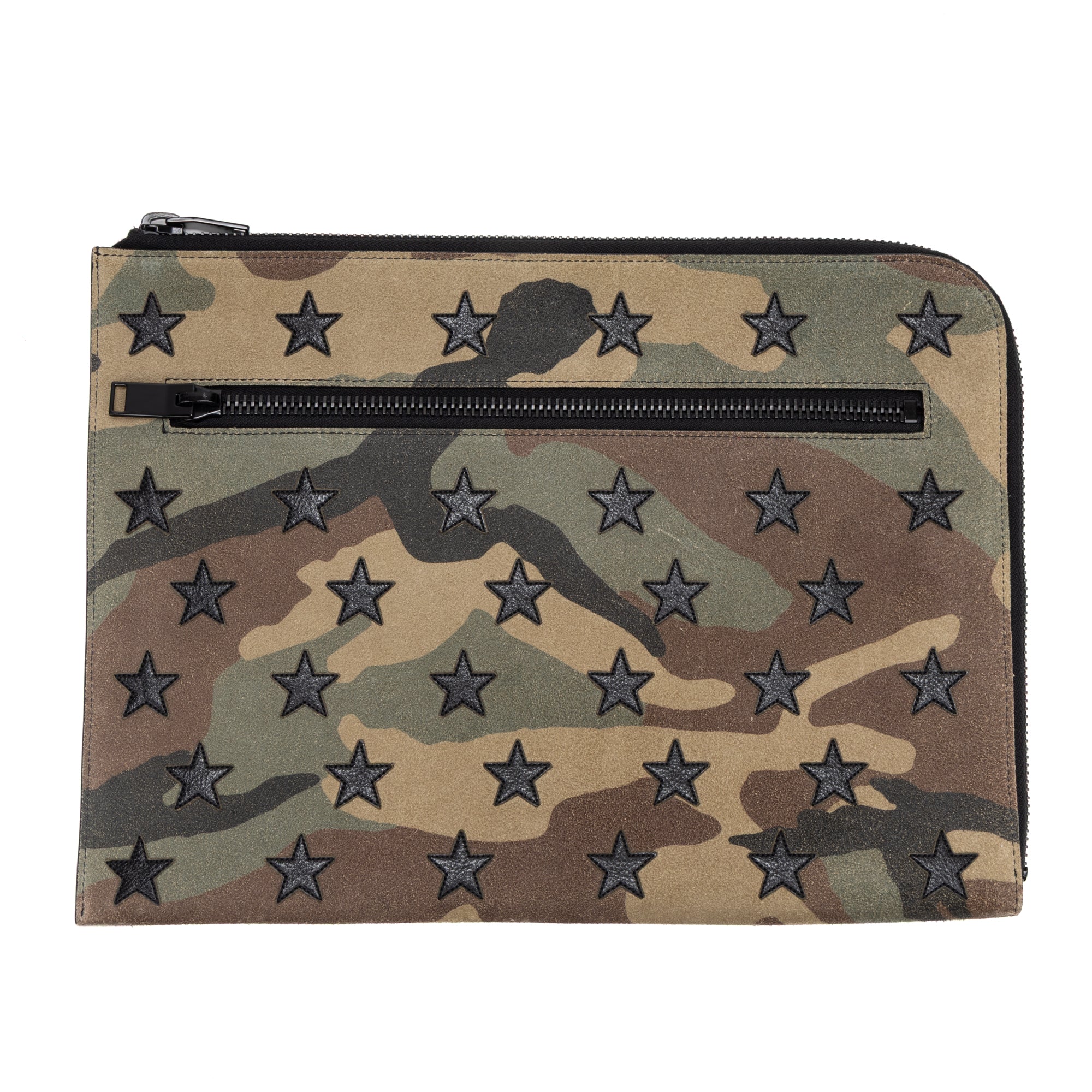 Portfolio Camouflage Zip Clutch 
