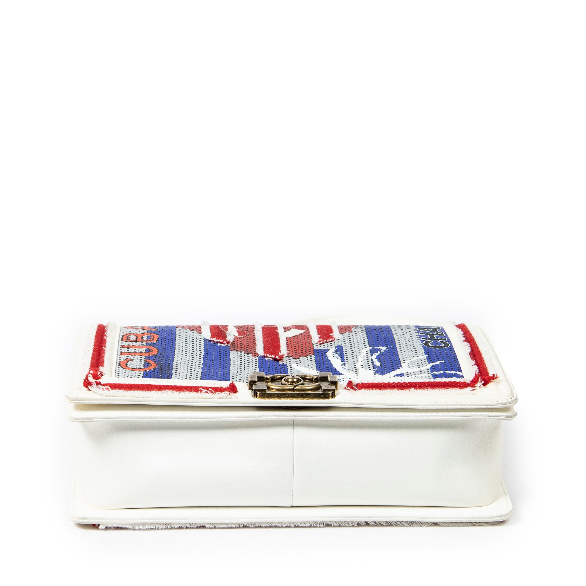 Paris-Cuba Multicolor Sequin Medium Boy Bag 