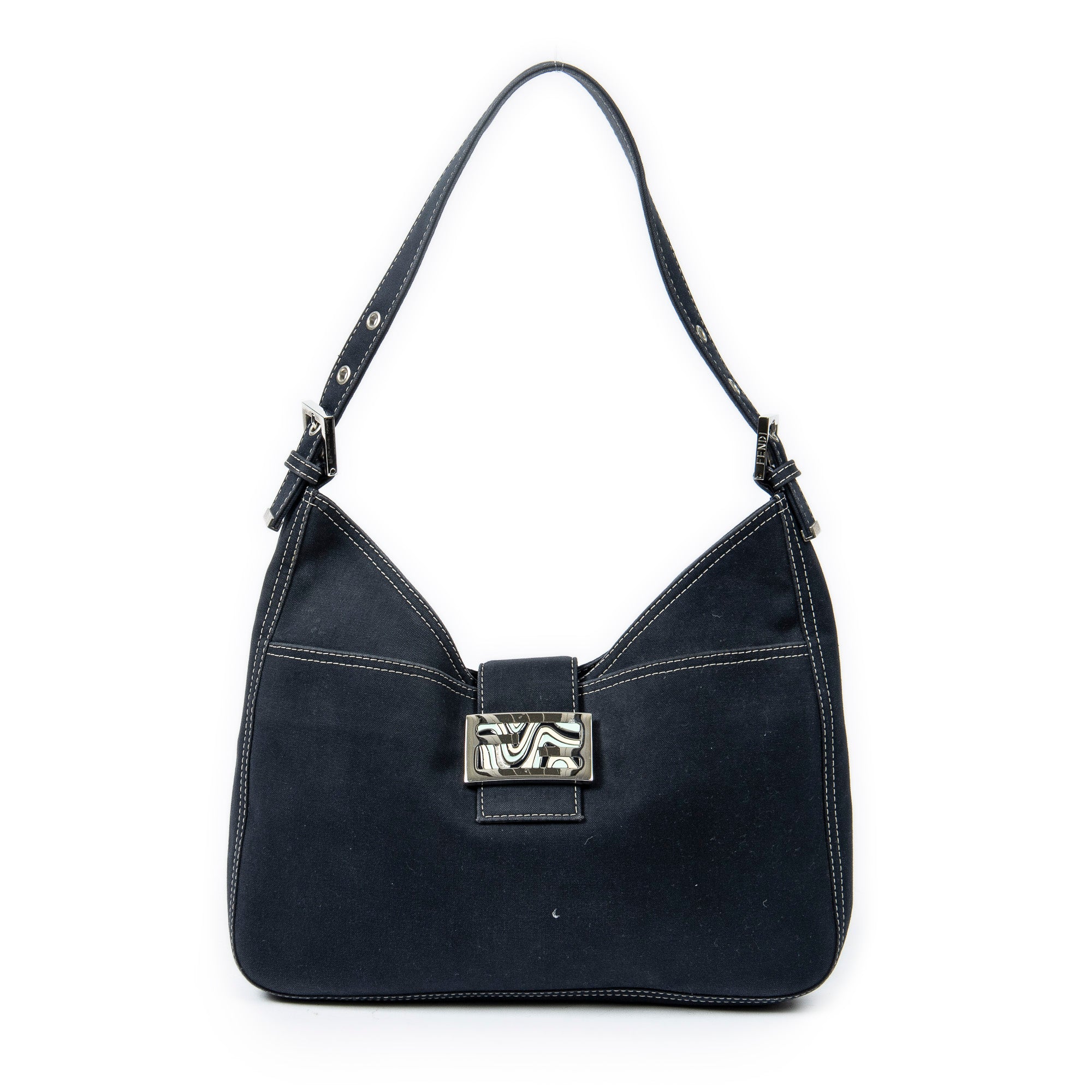 Denim Shoulder Hobo 