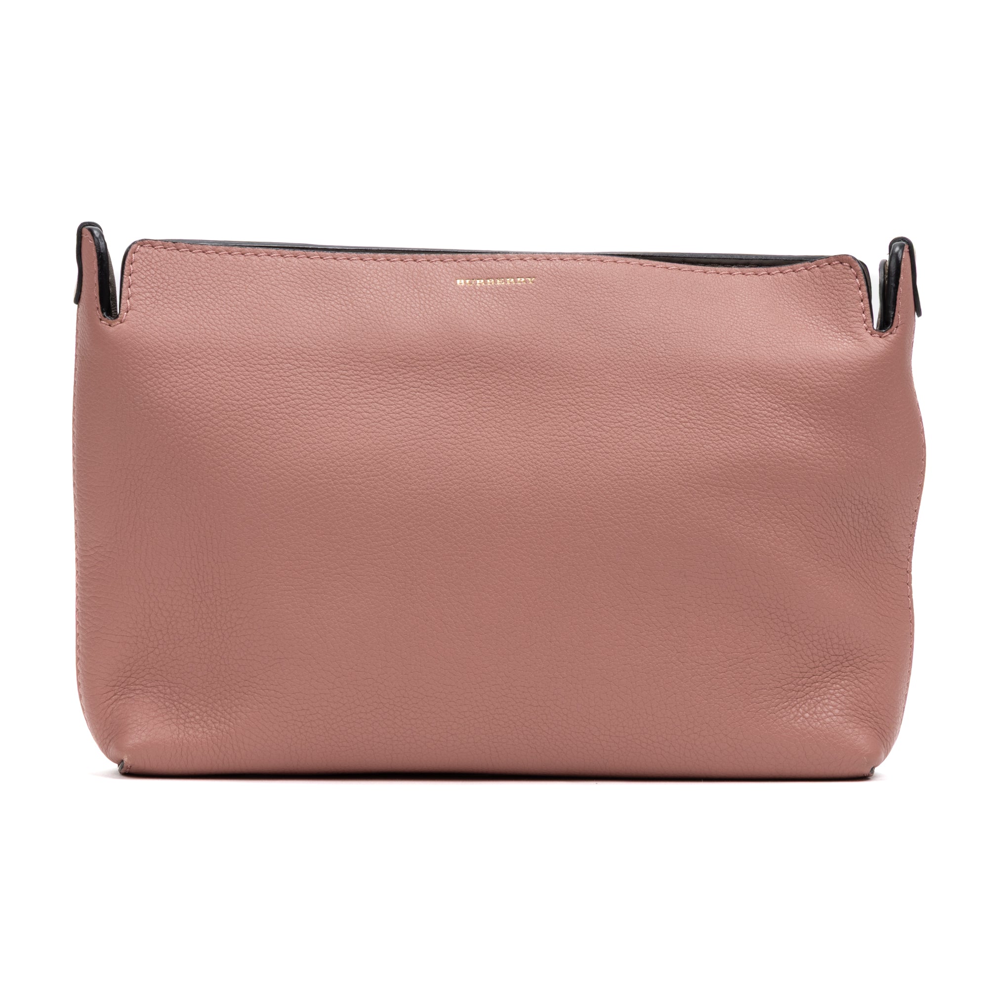 Large Bicolor Zip Clutch 