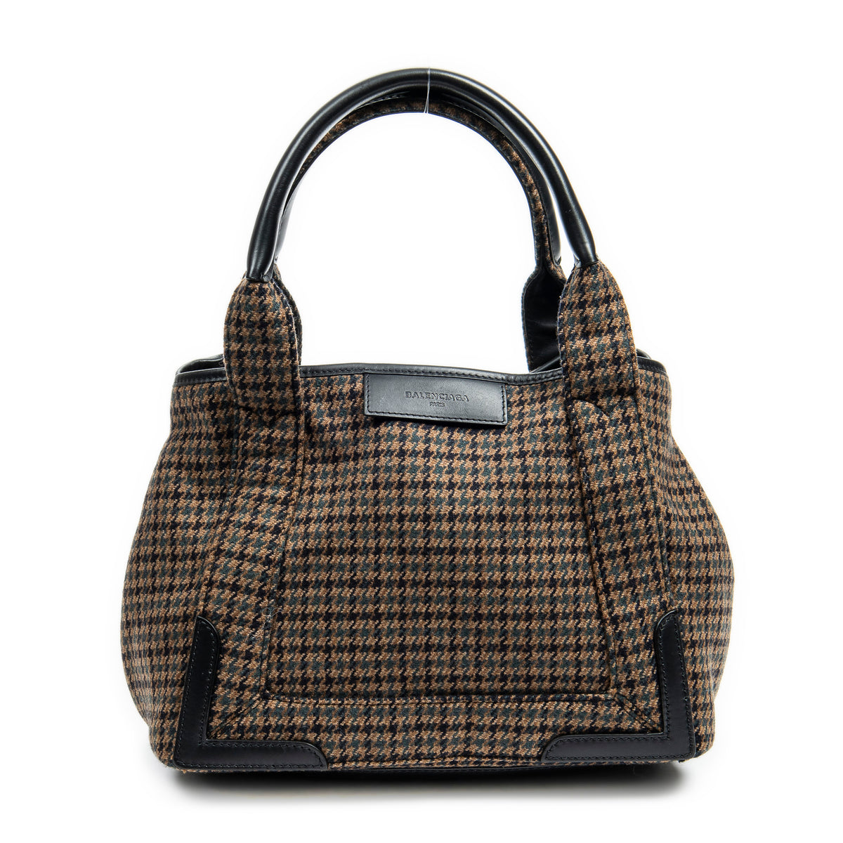 Small Wool Navy Cabas