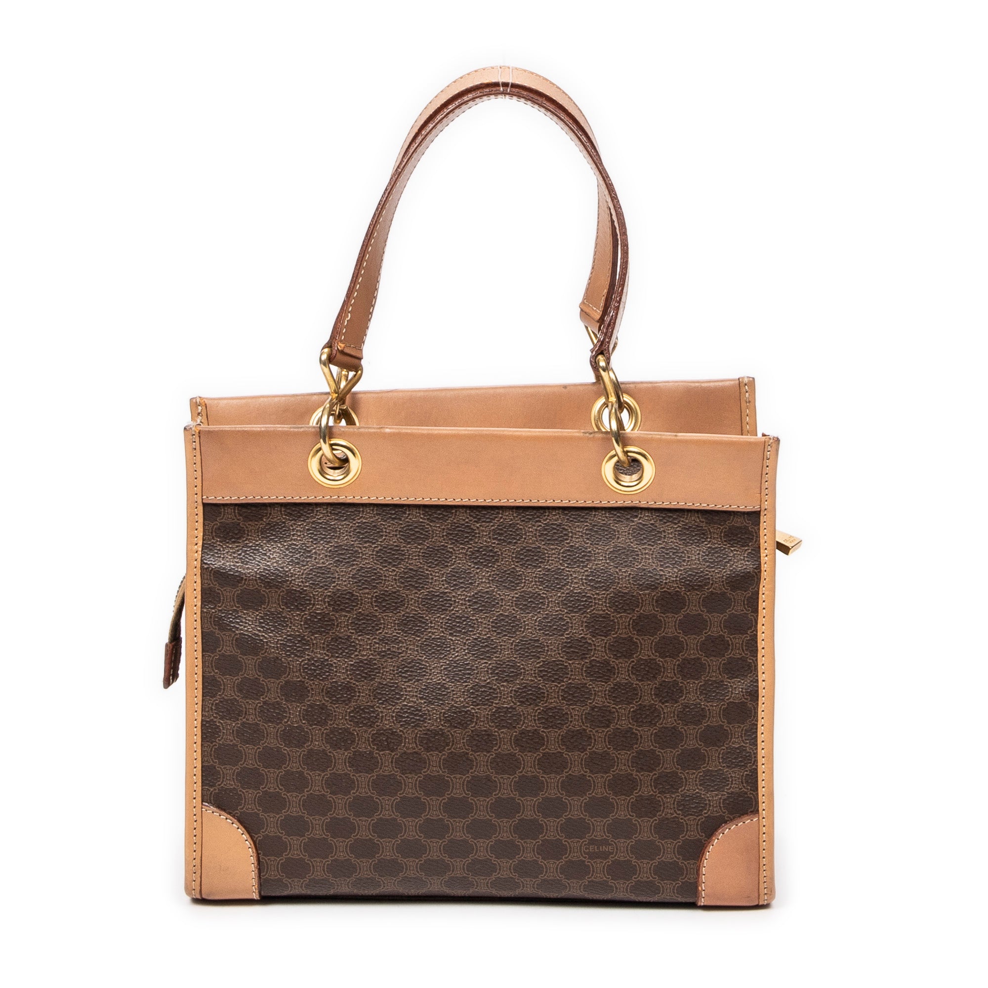 Vintage Square Zip Handbag 