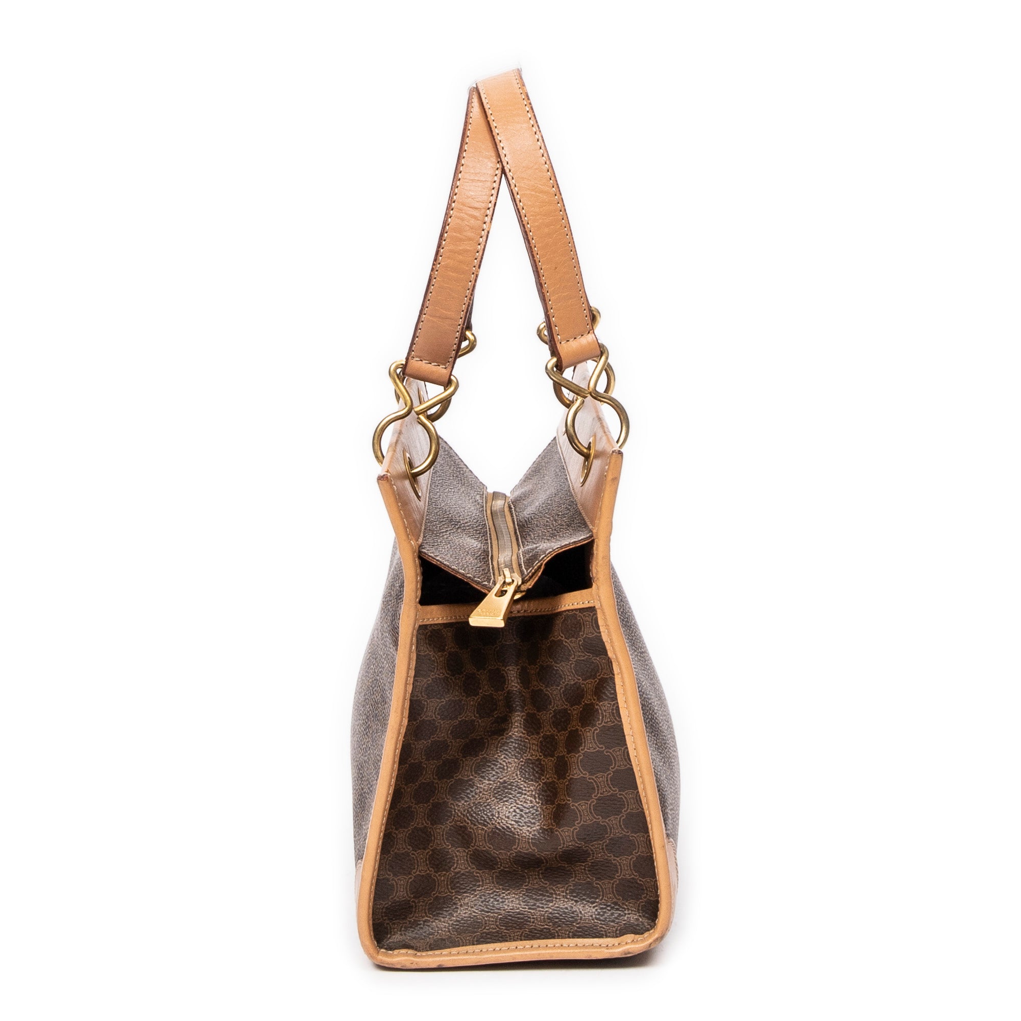Vintage Square Zip Handbag 