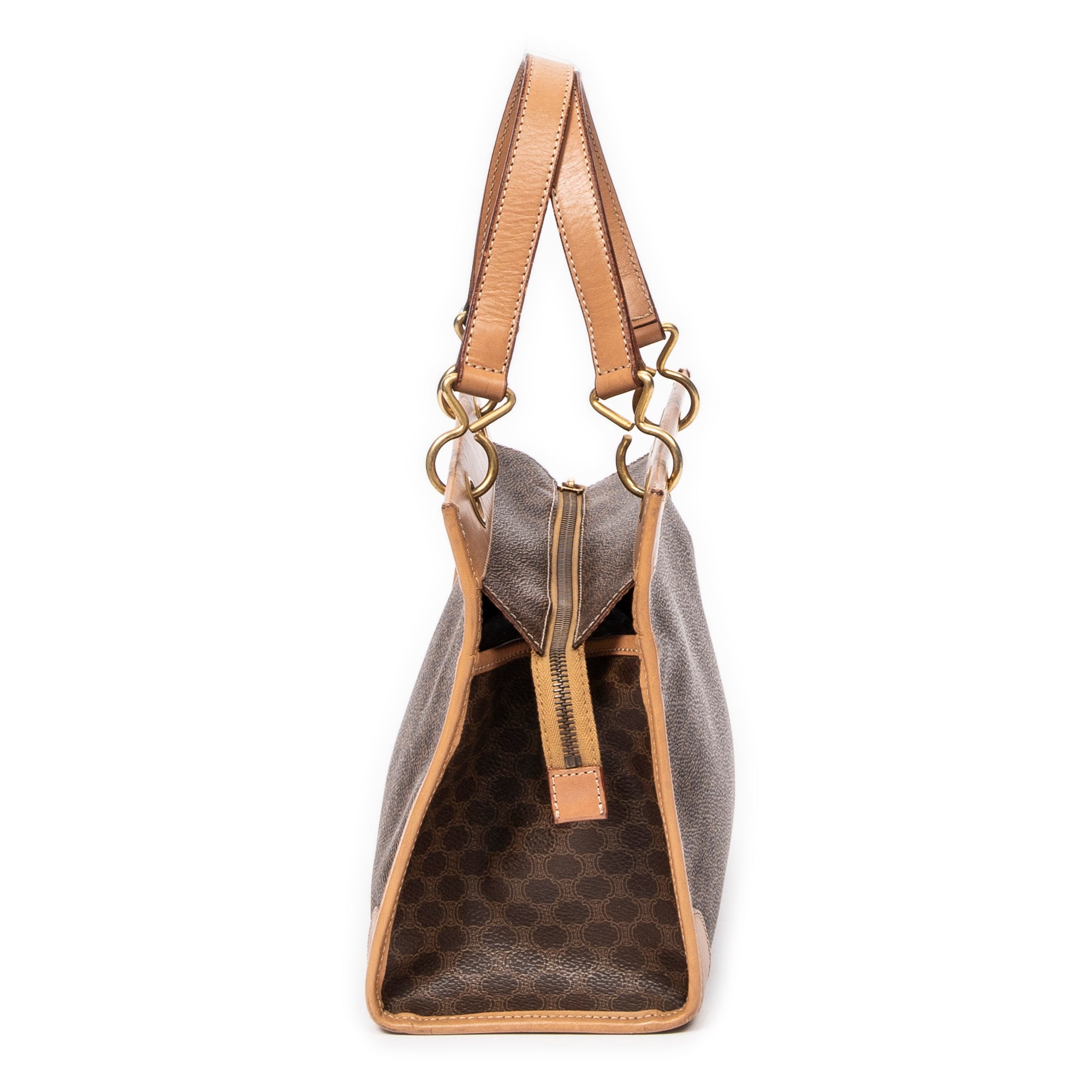 Vintage Square Zip Handbag 
