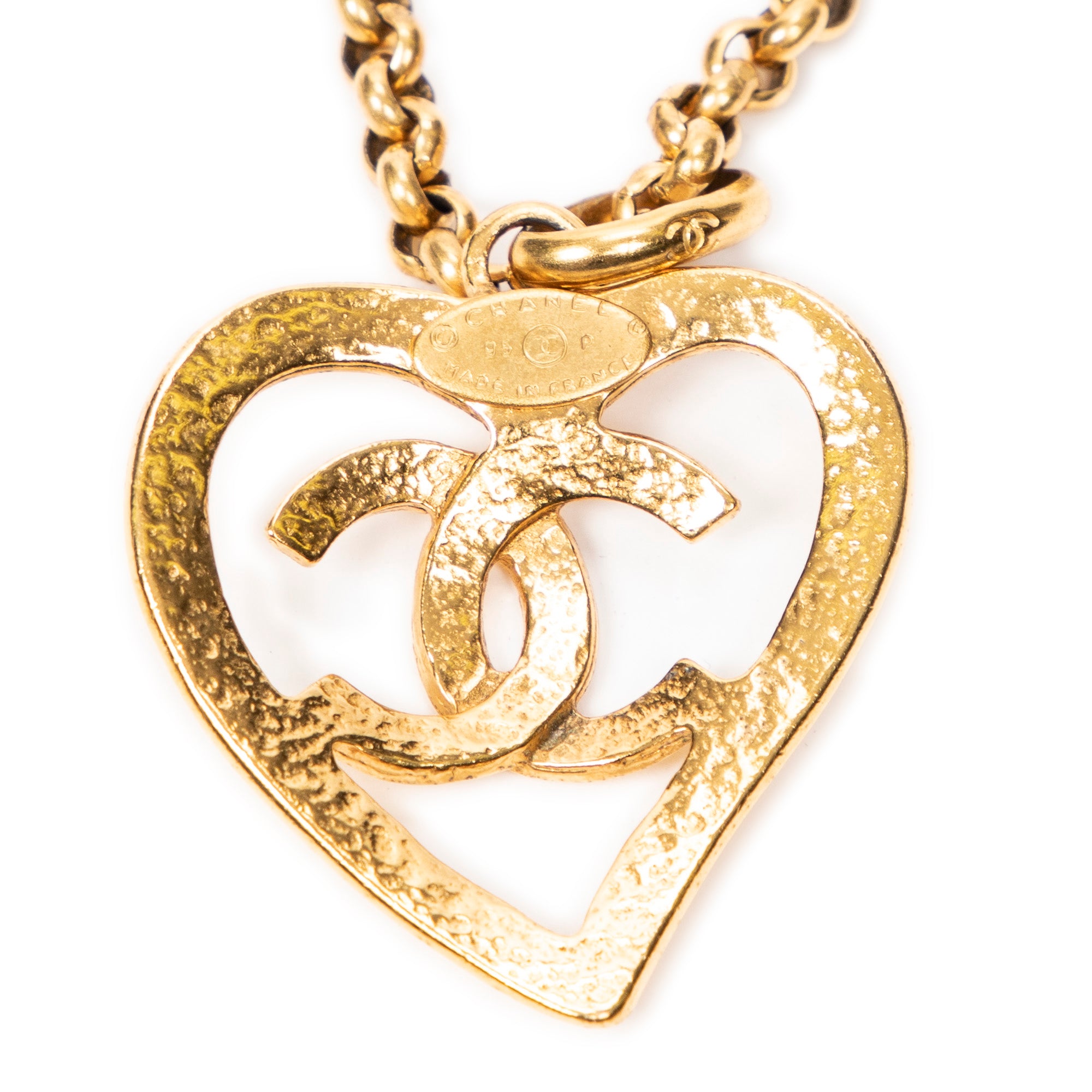 CC Heart Pendant Necklace 