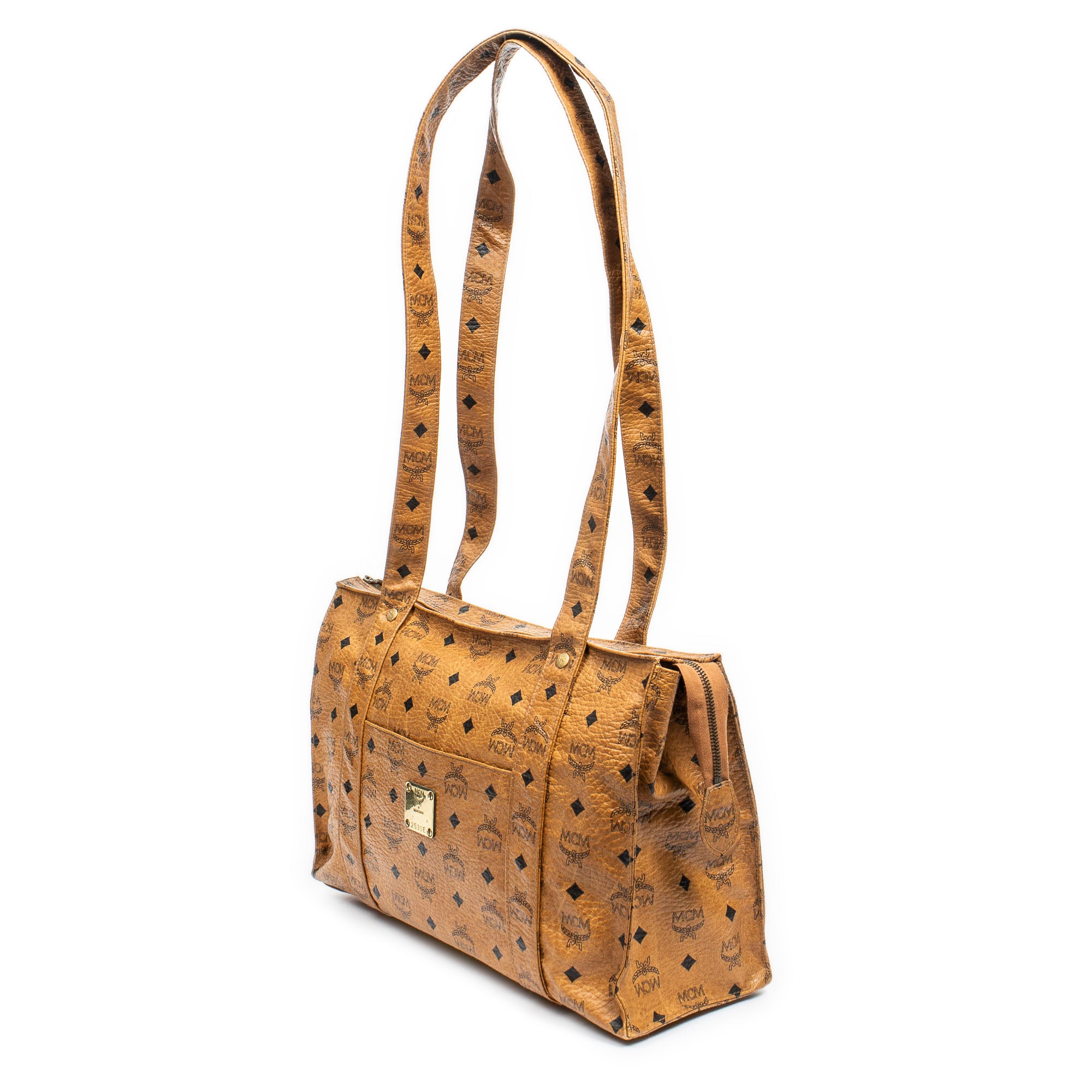 Square Long Straps Zip Tote 