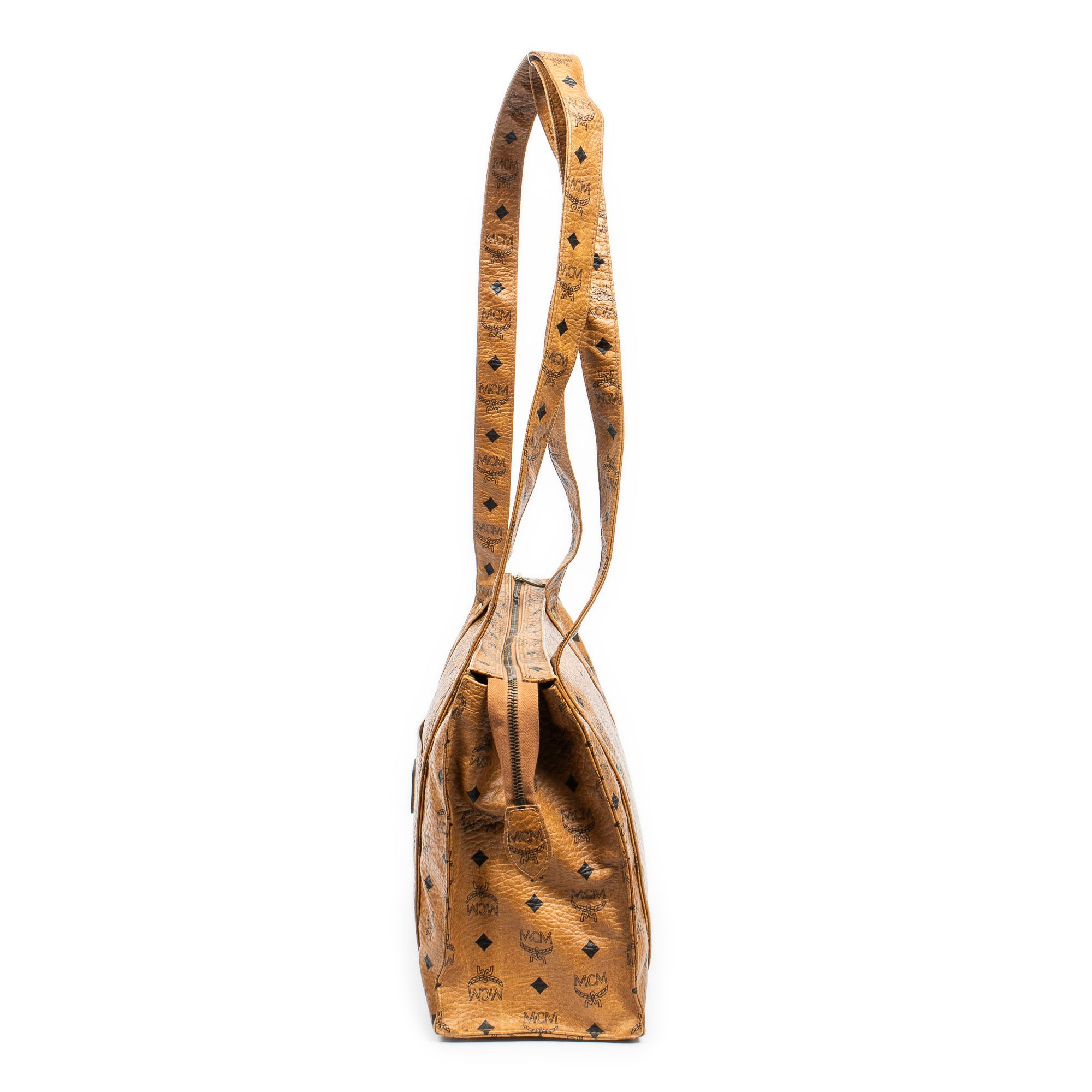 Square Long Straps Zip Tote 