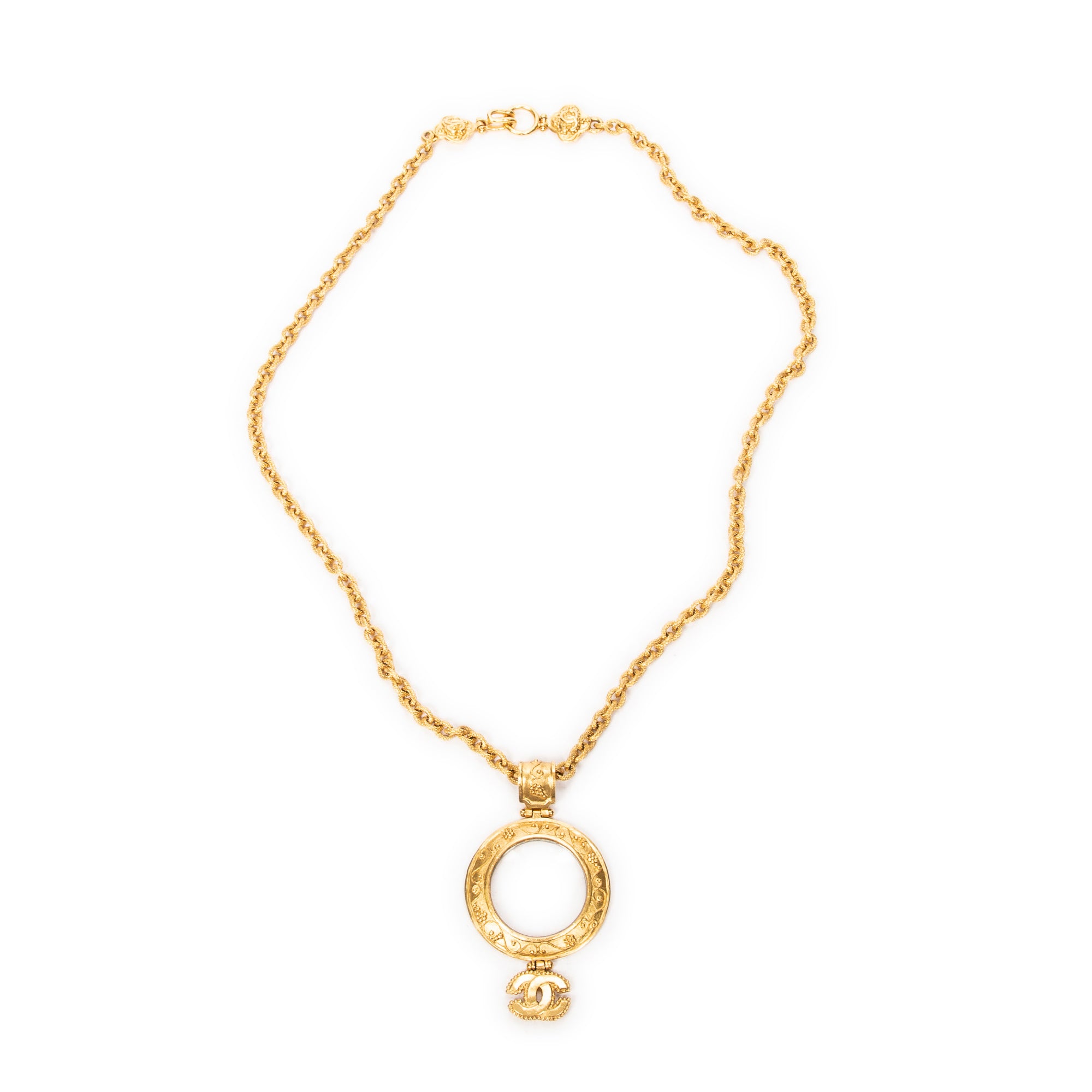 Magnifying Glass Pendant Necklace 