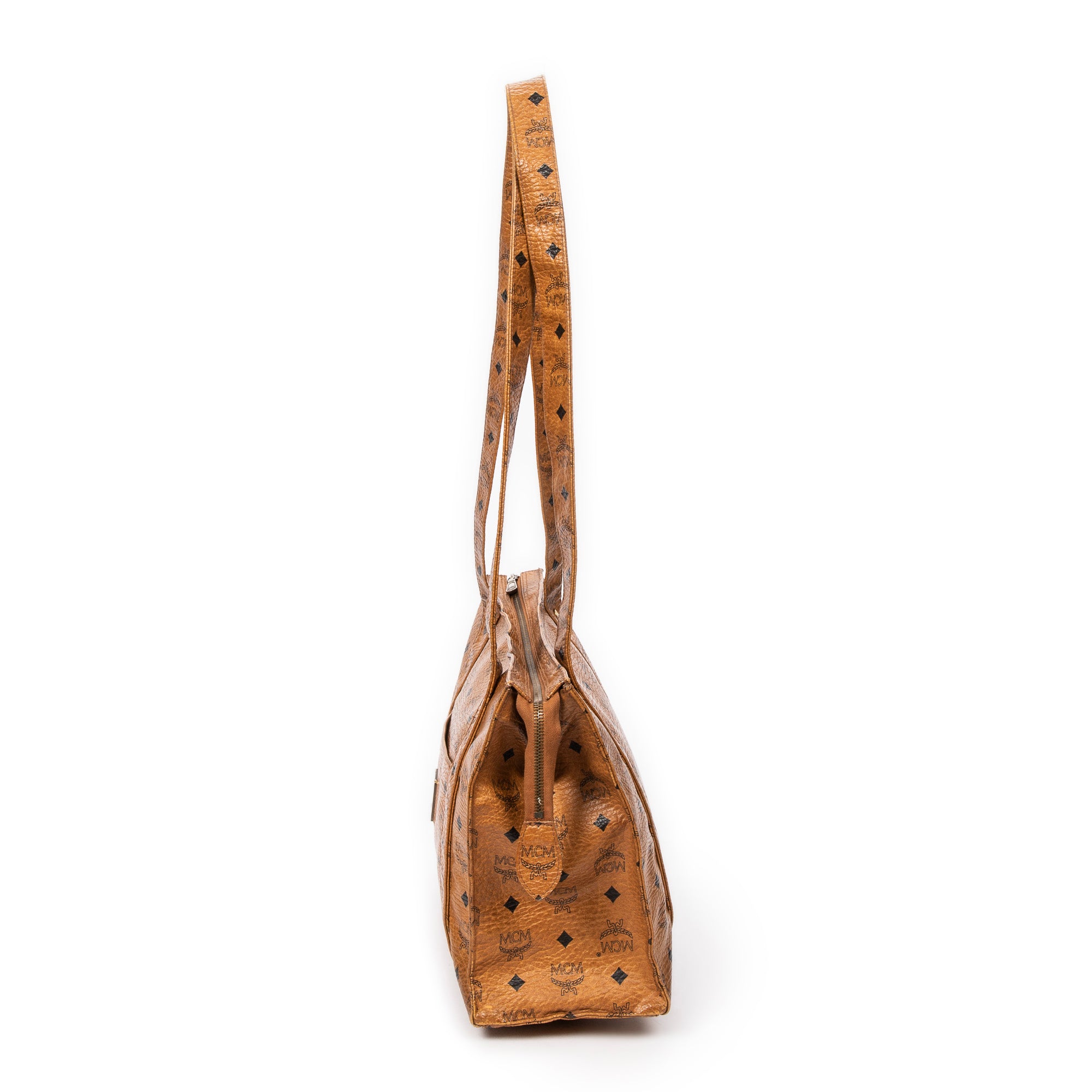 Square Long Straps Zip Tote 