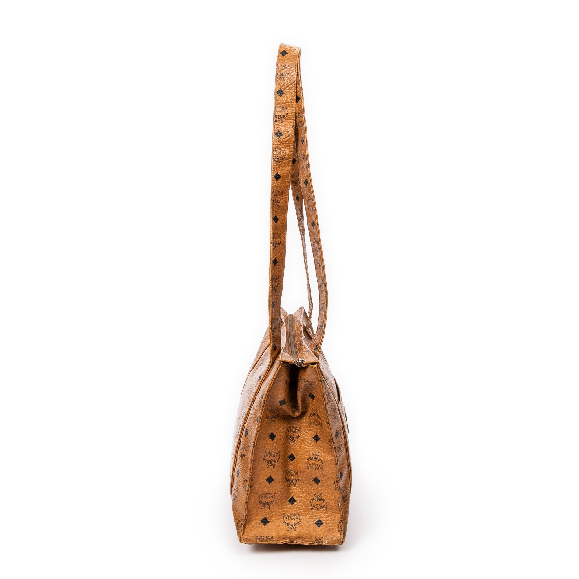 Square Long Straps Zip Tote 