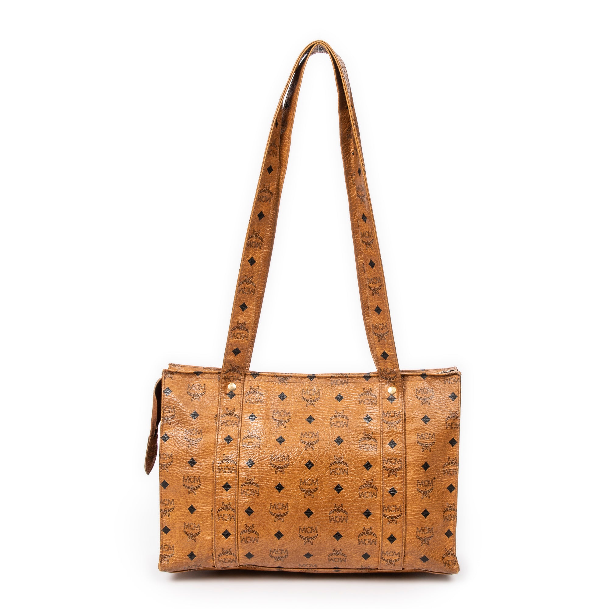 Square Long Straps Zip Tote 