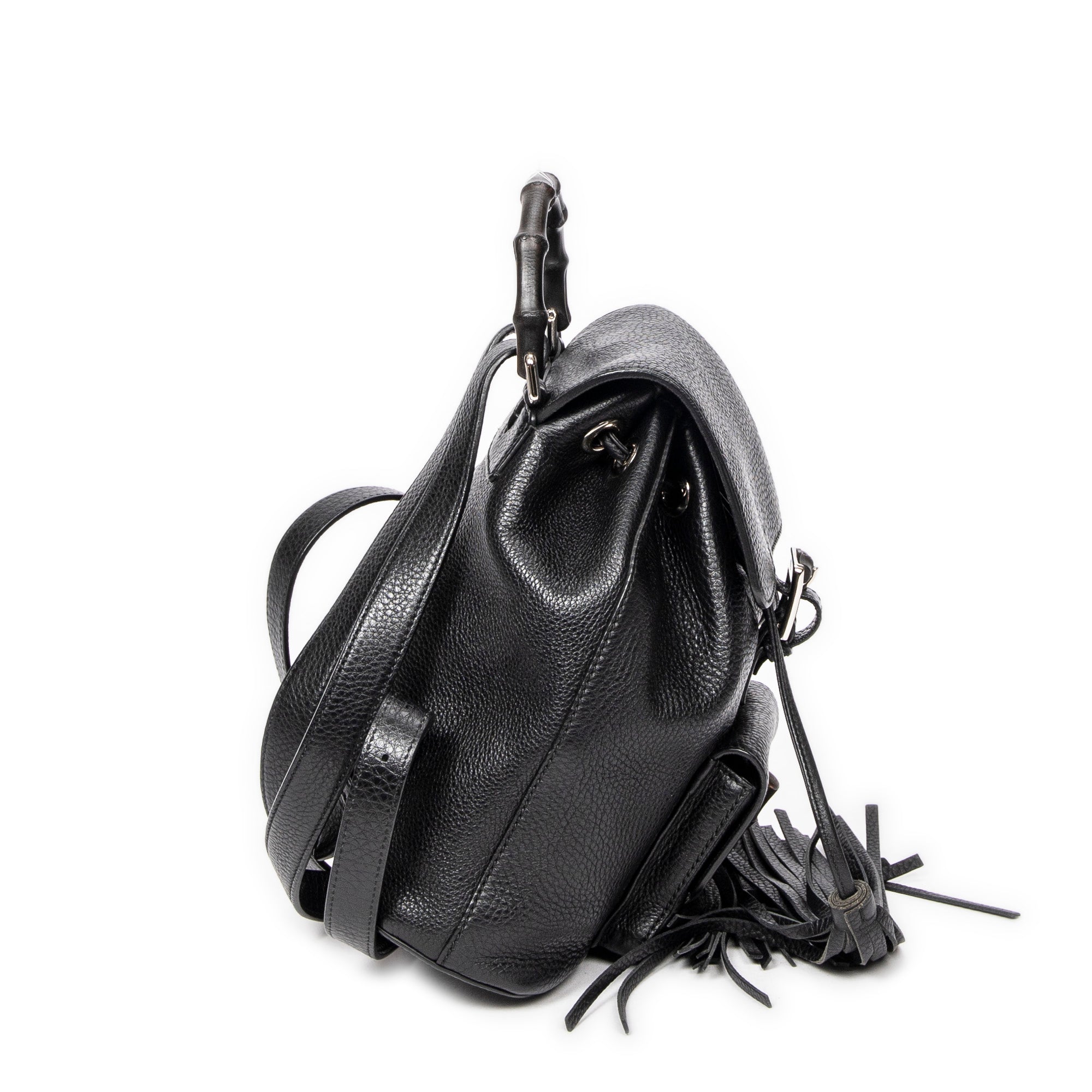 Small Bamboo Tassel Backpack 