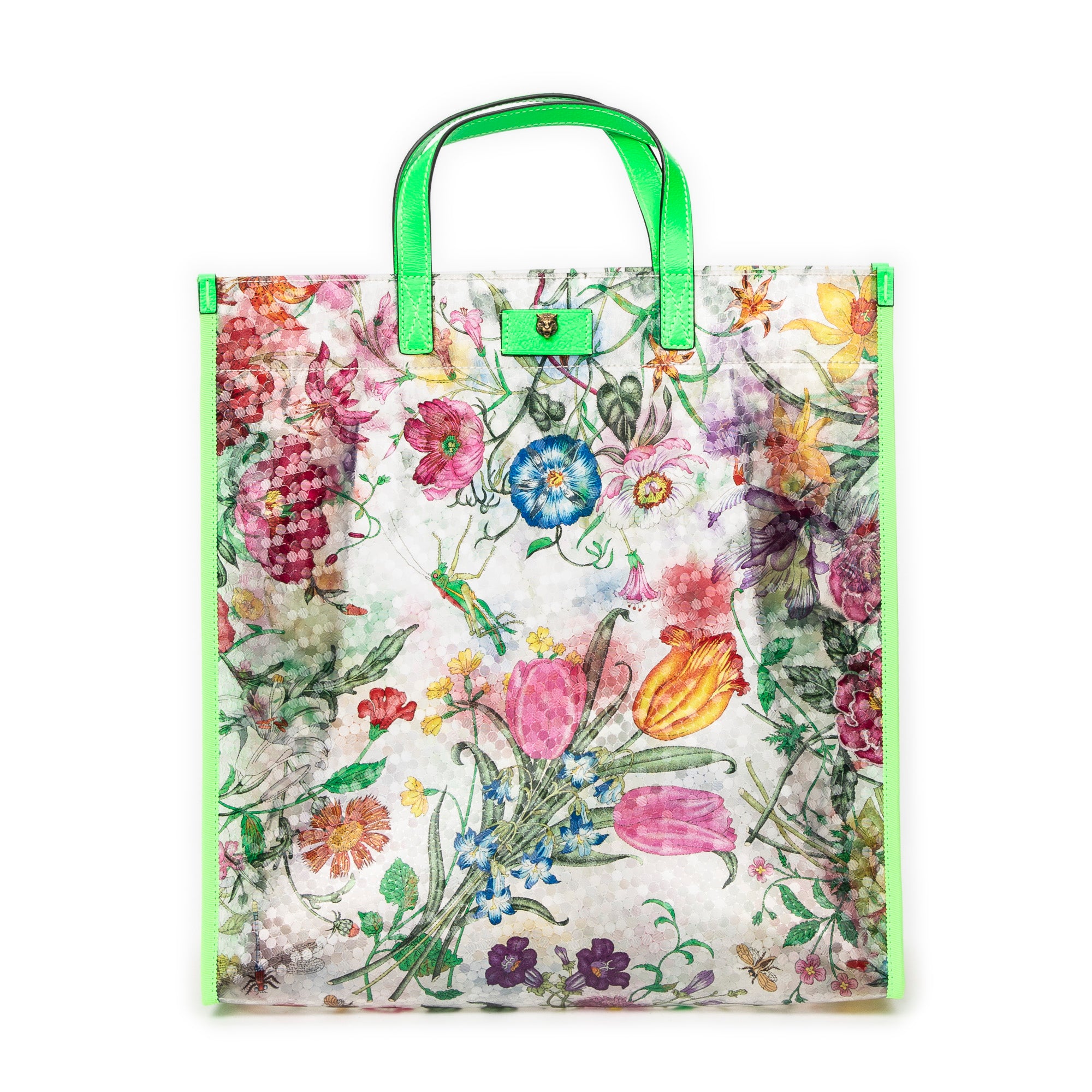 Floral Vinyl Tote 