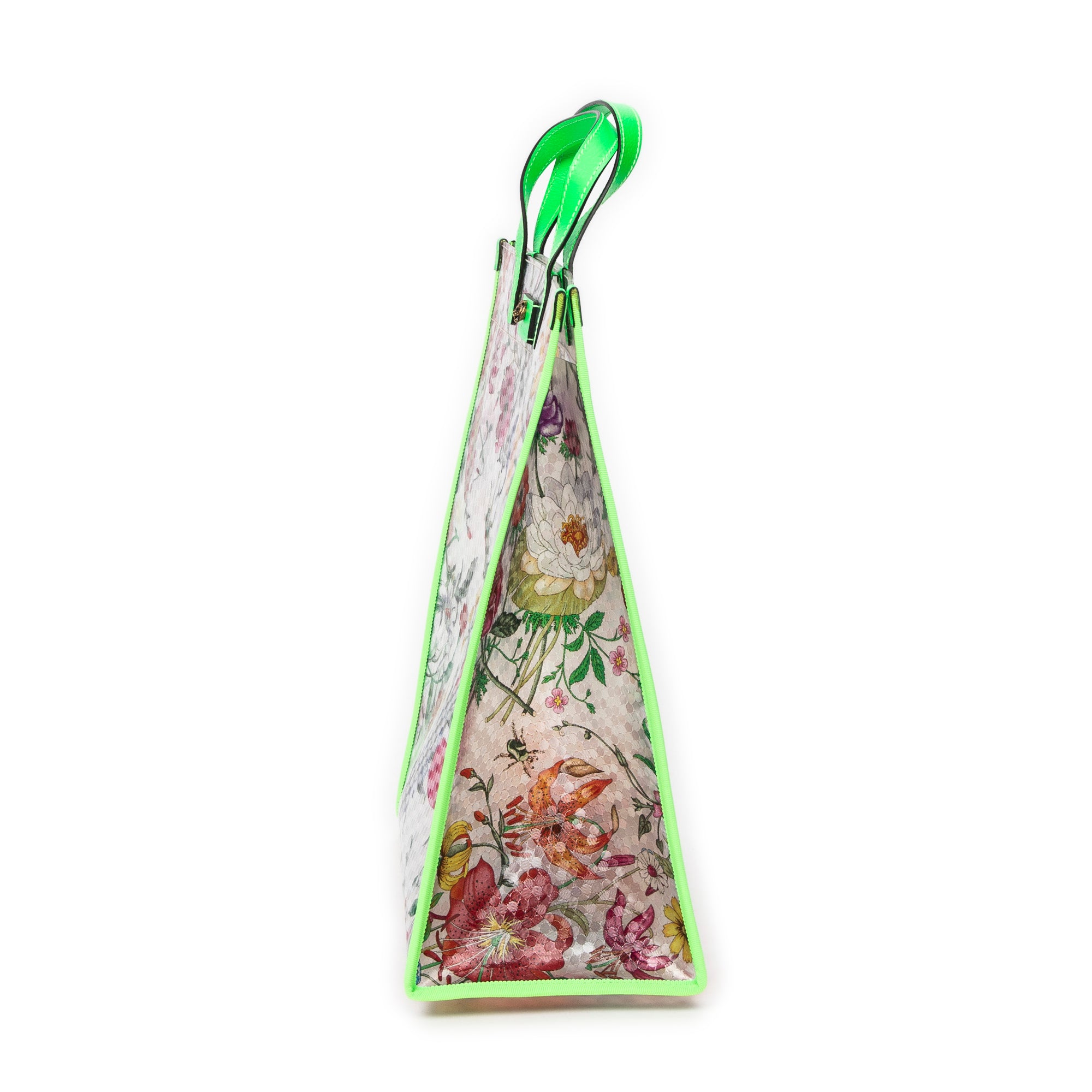 Floral Vinyl Tote 