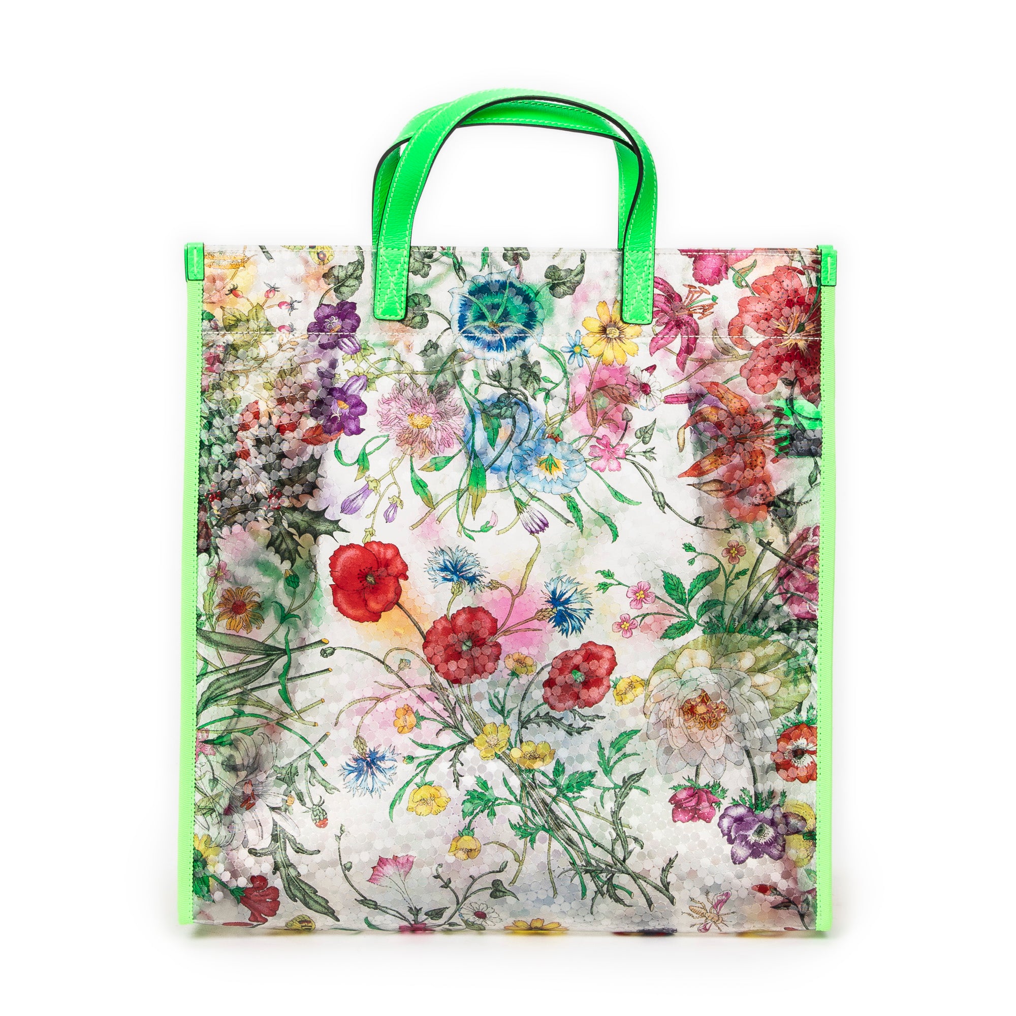 Floral Vinyl Tote 