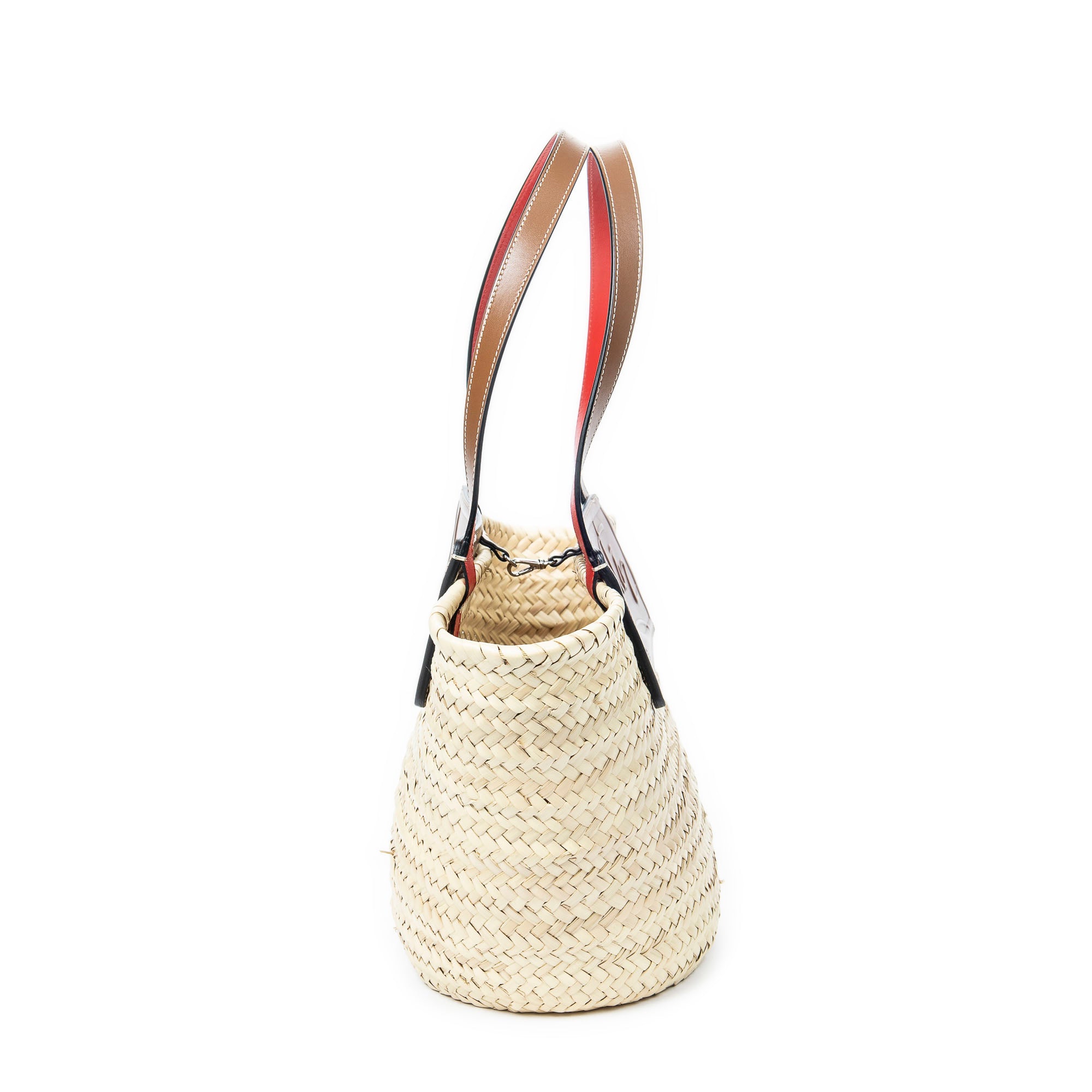 Medium Raffia Basket Tote 